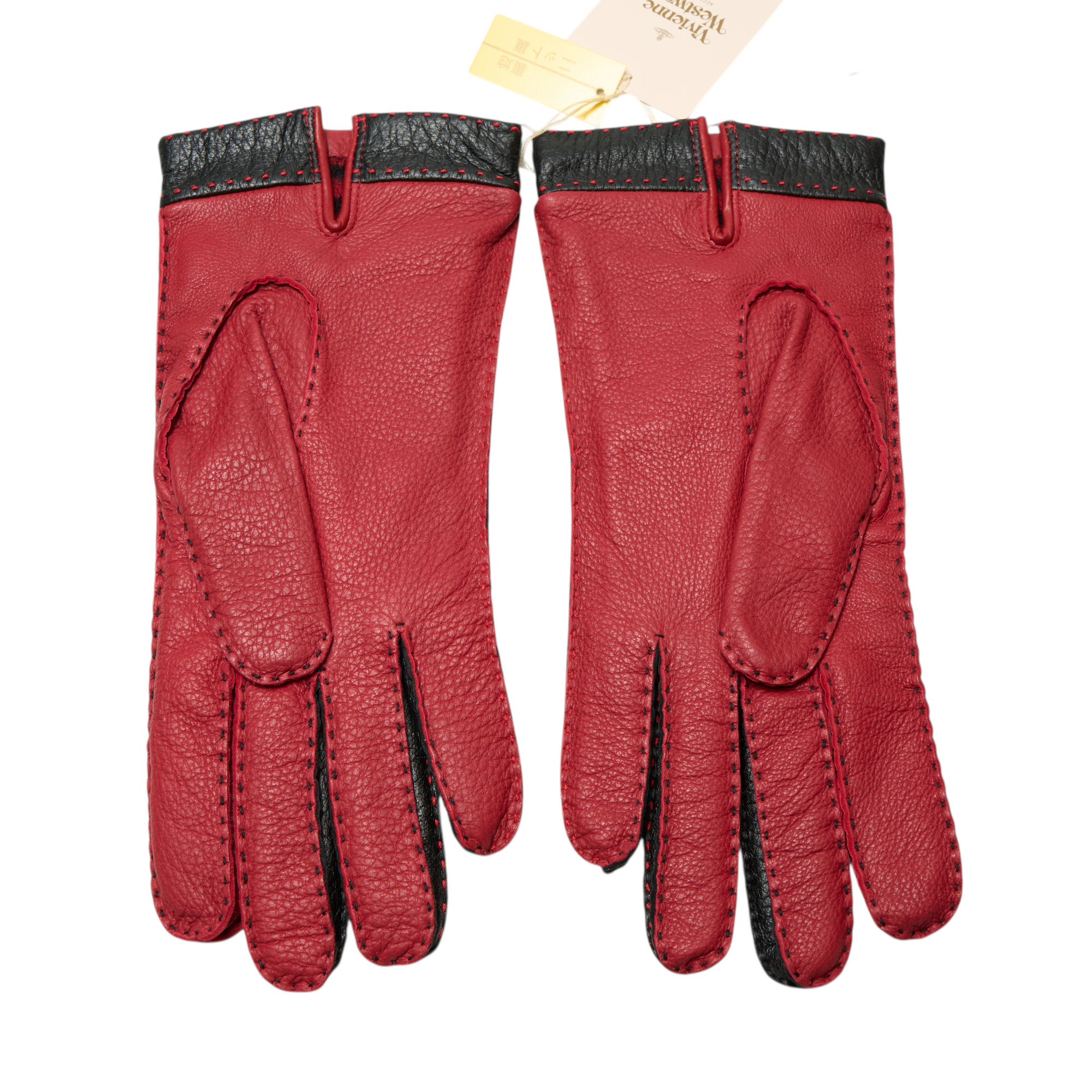 vivienne westwood black and red gloves