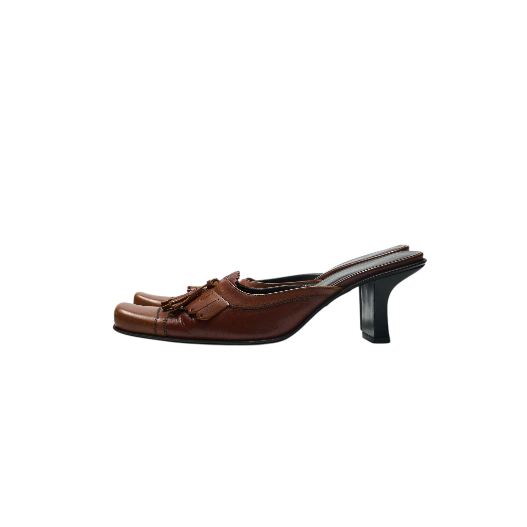 prada a/w 1999 brown heels