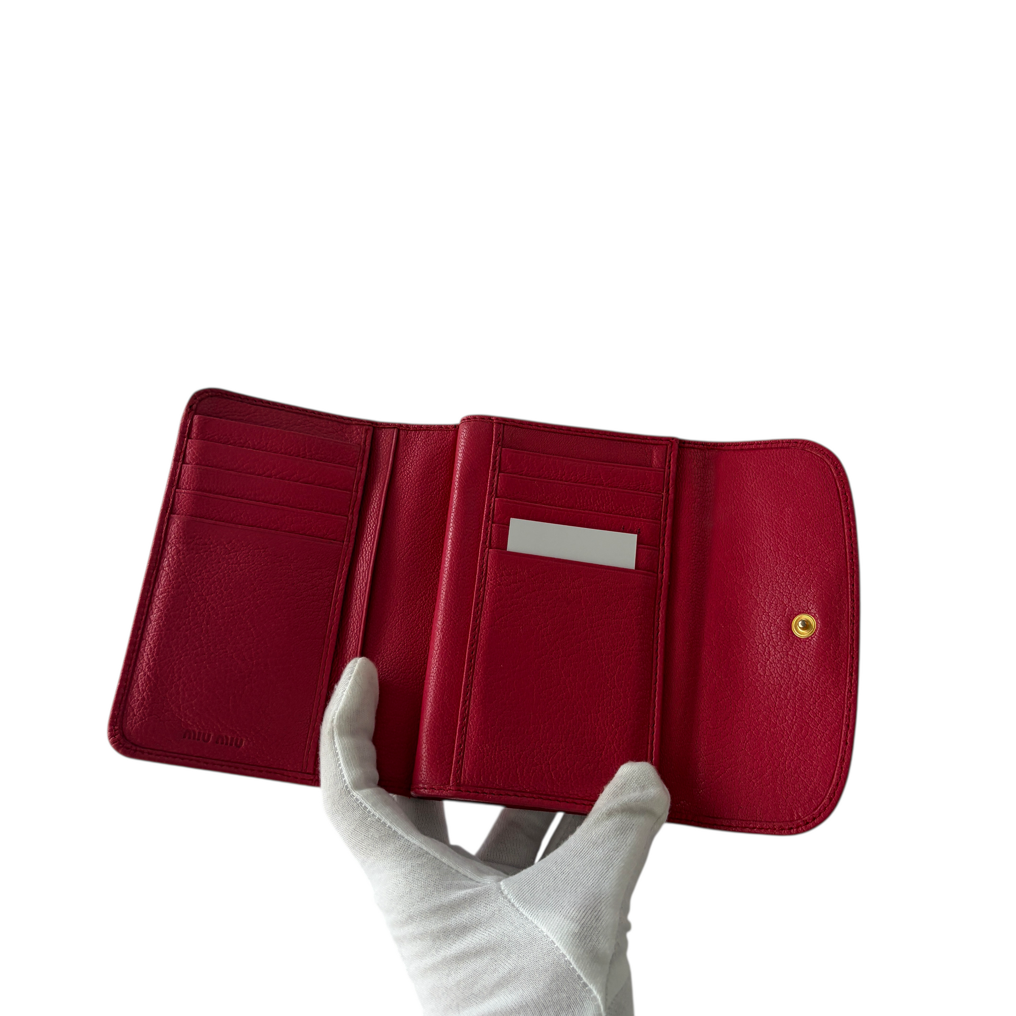 miu miu peach pink wallet