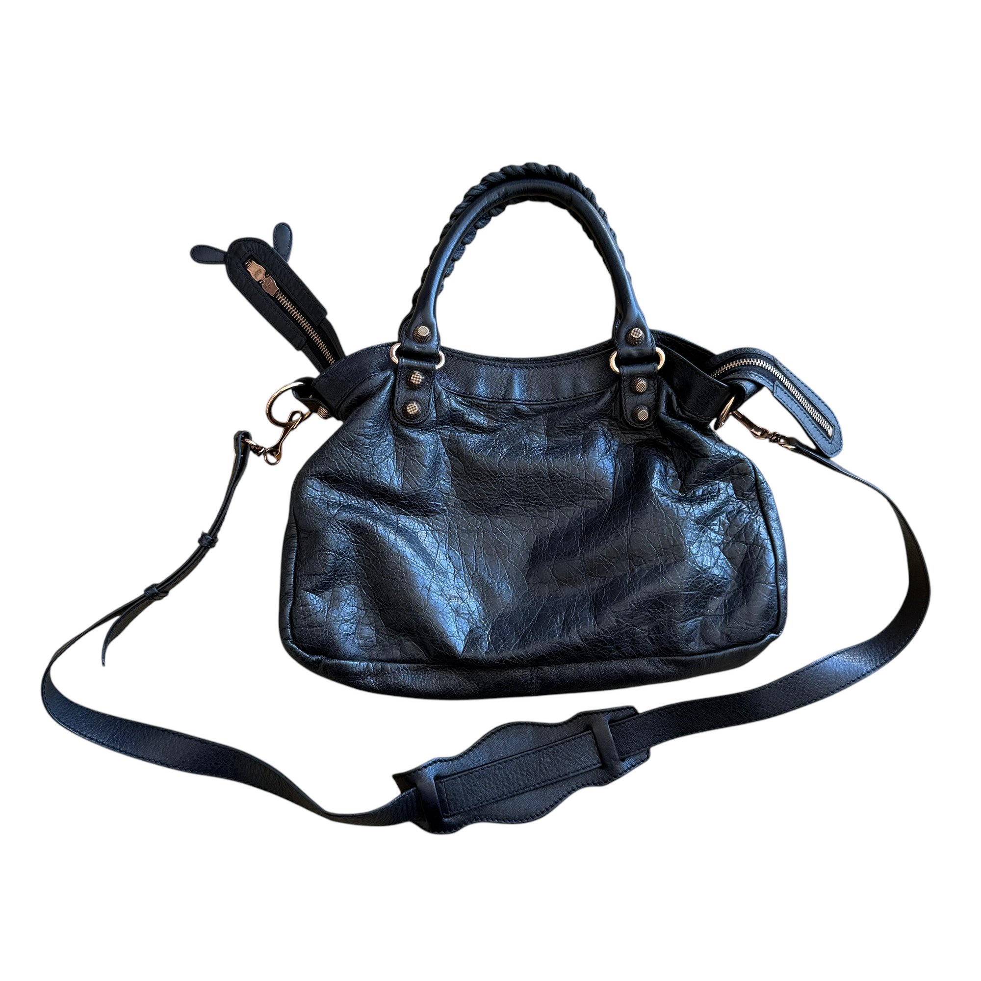 balenciaga black city bag