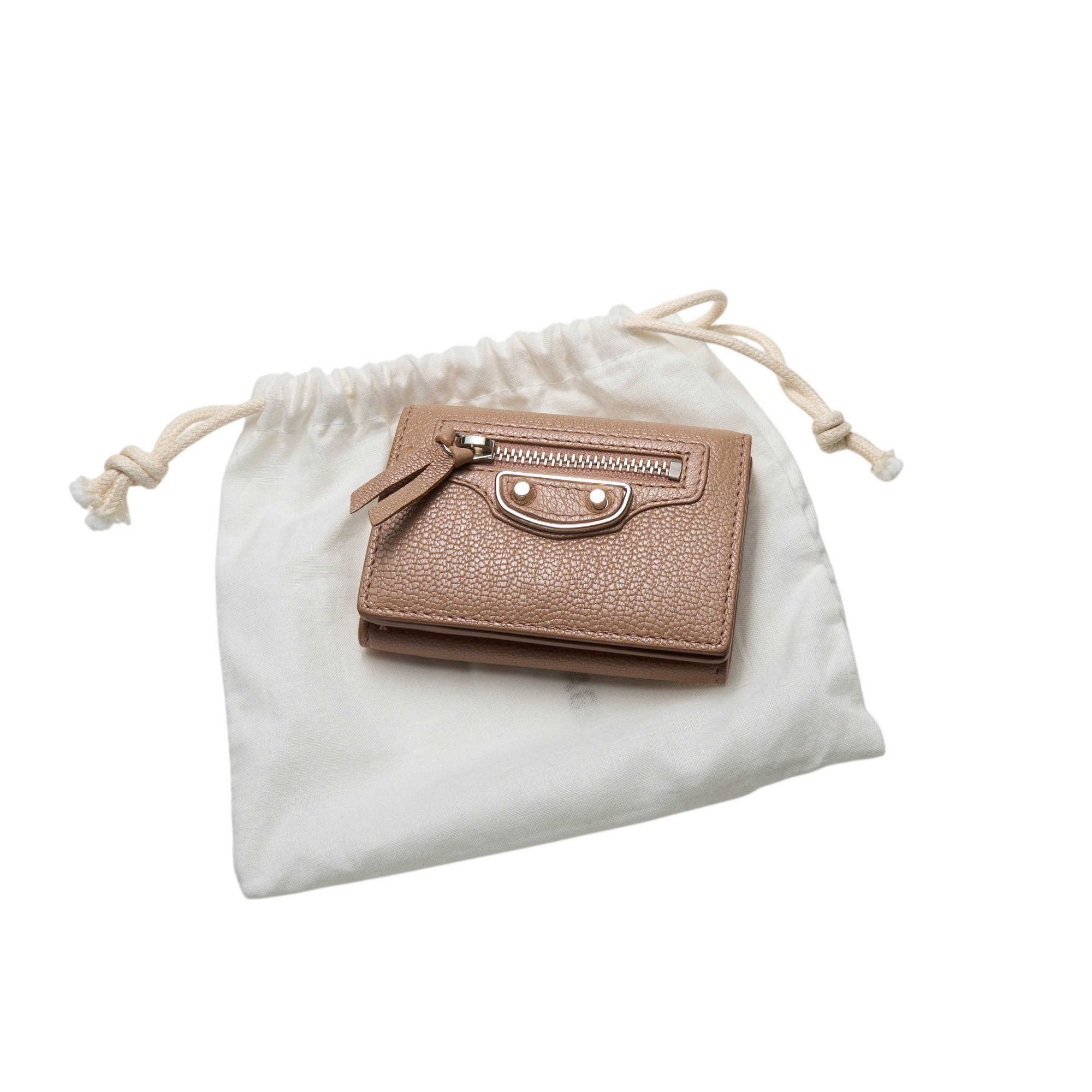 balenciaga tan city wallet