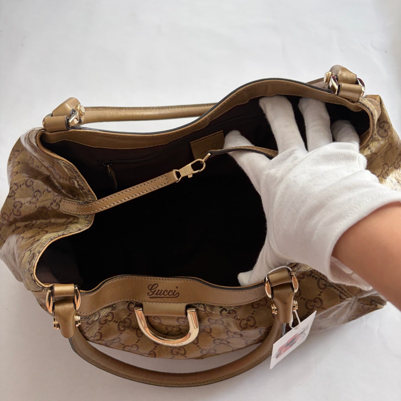 gucci 2000s brown abbey bag