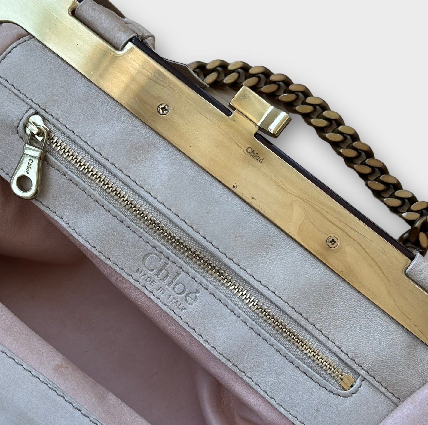 chloé cream shoulder bag