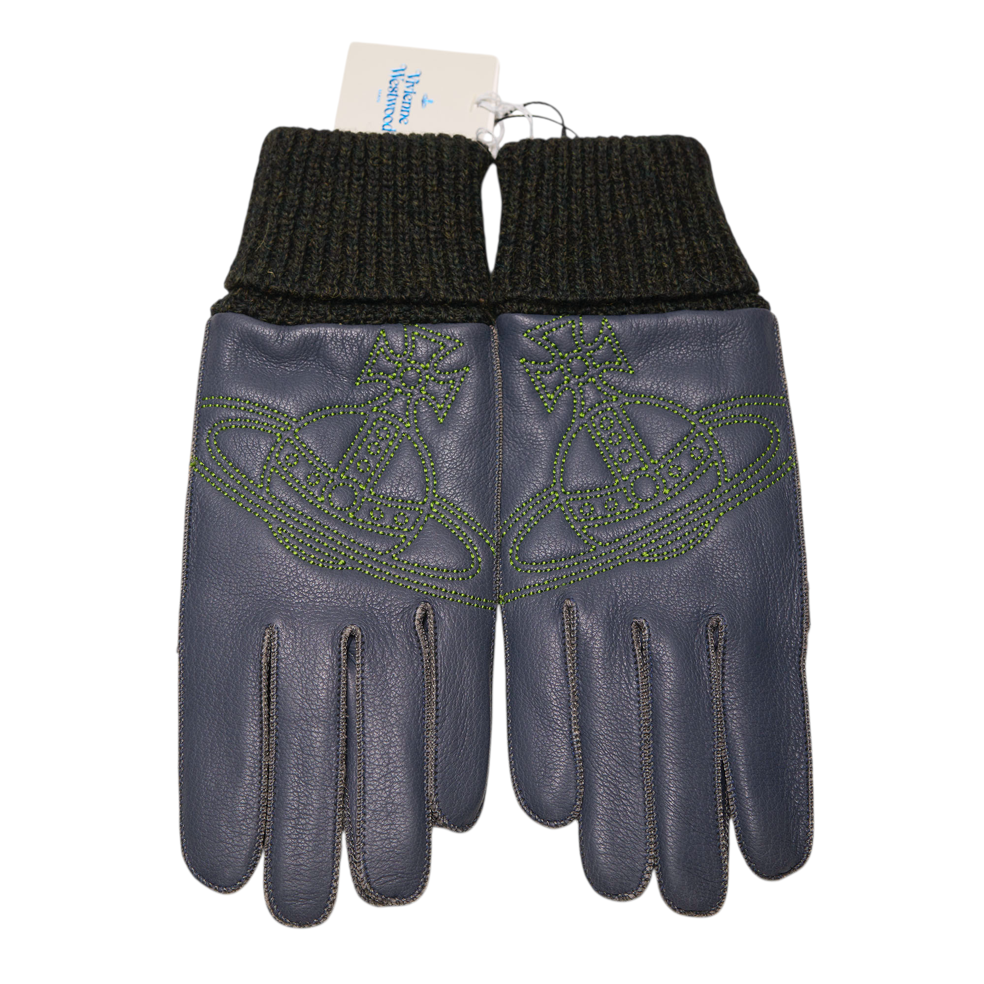 vivienne westwood navy blue gloves