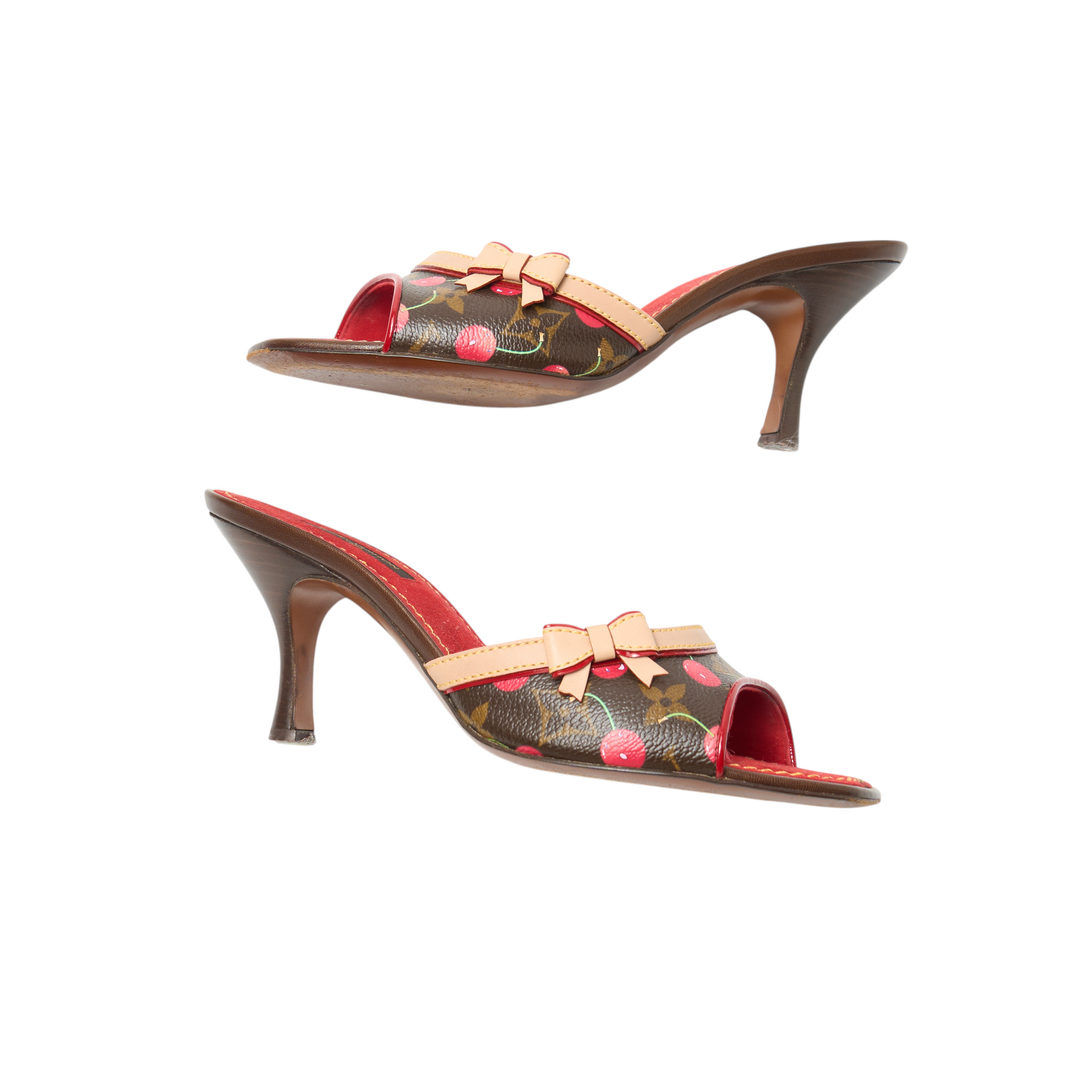louis vuitton 2000s murakami cherry heels