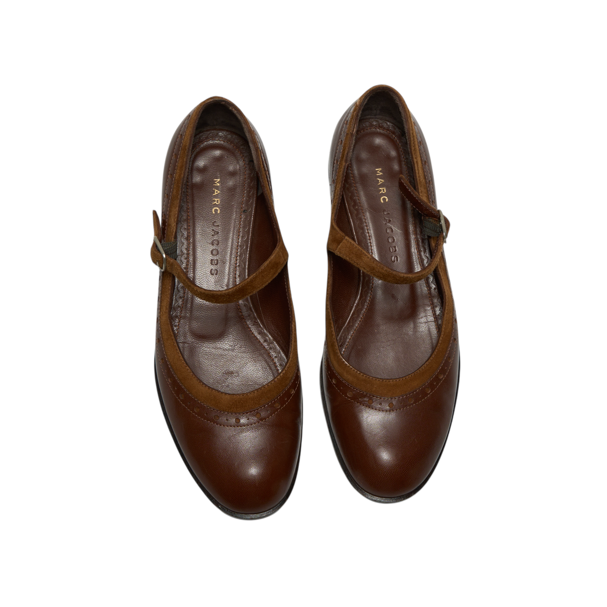 marc jacobs 2000s brown mary jane shoes