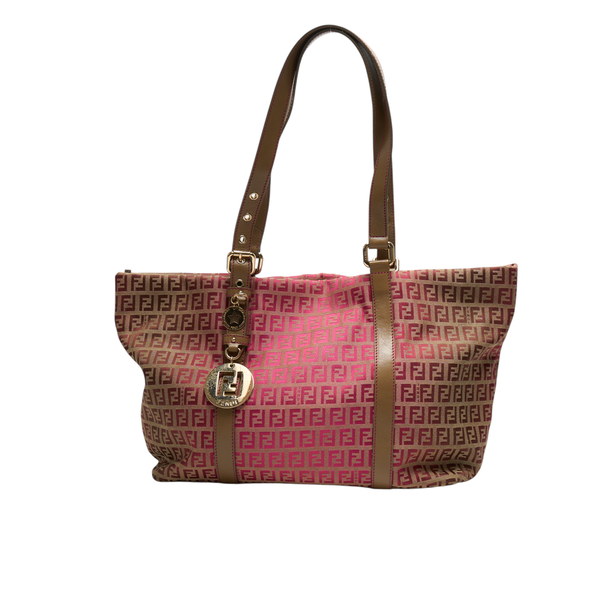 fendi 2000s pink tote bag