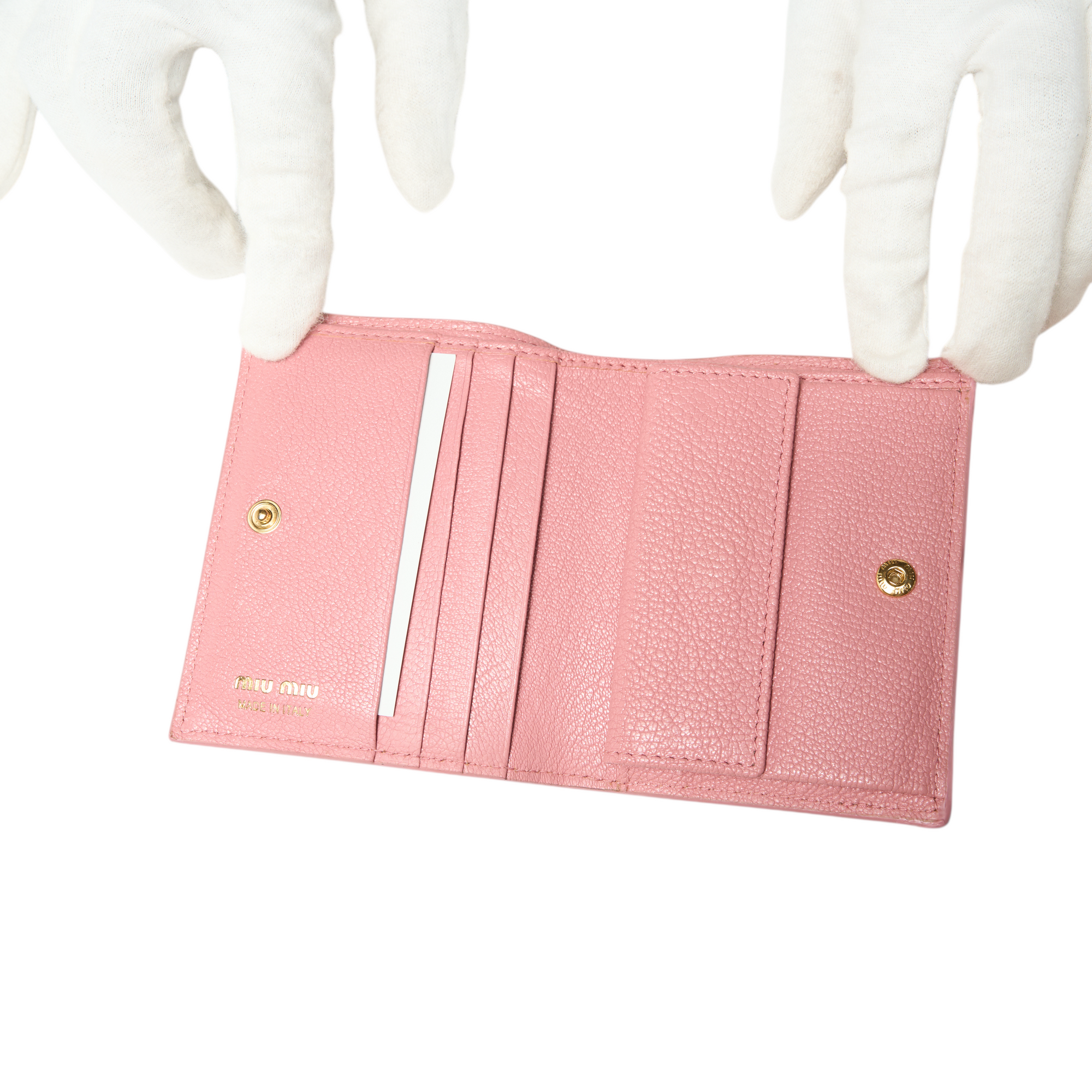 miu miu pink bow wallet