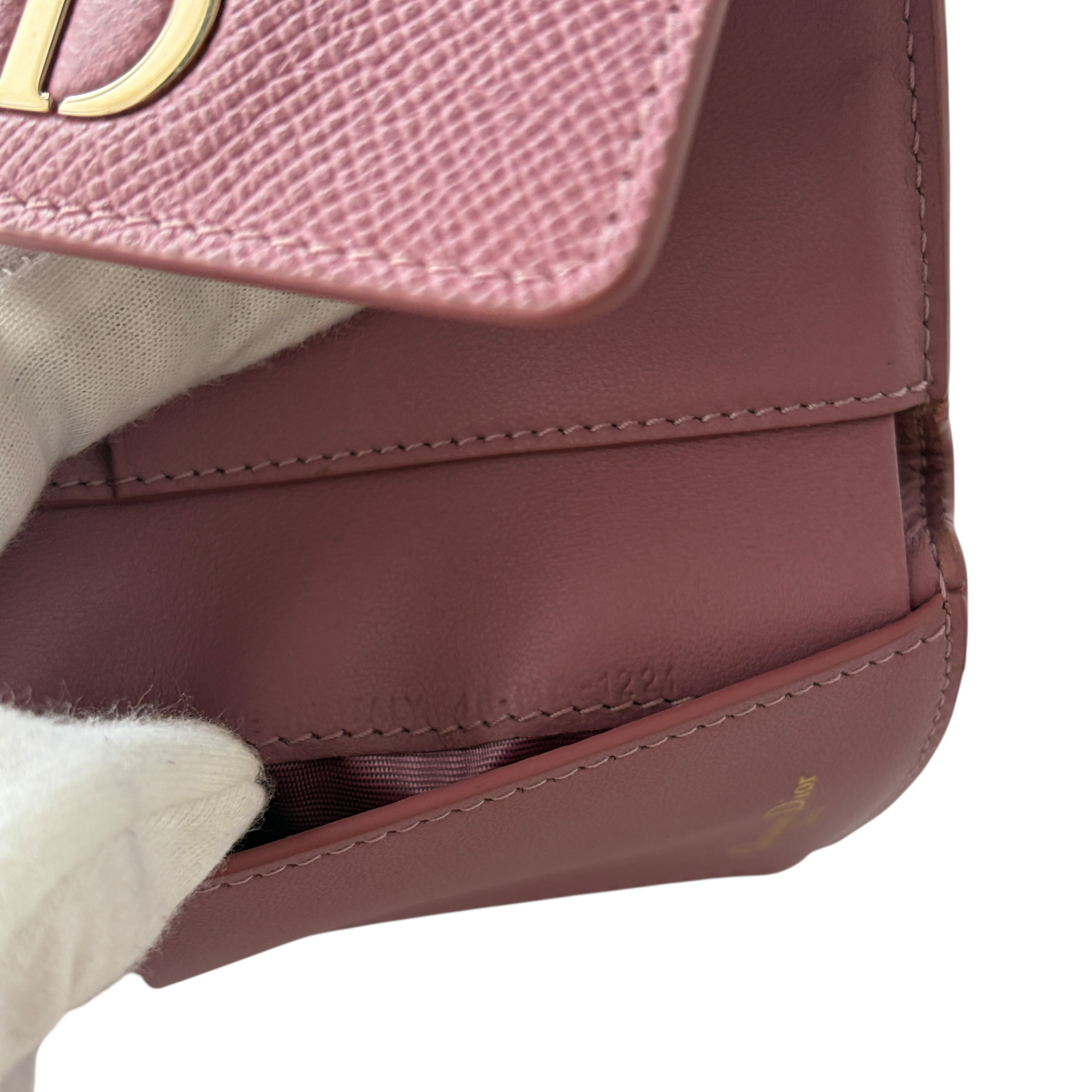 christian dior 2000s purple wallet