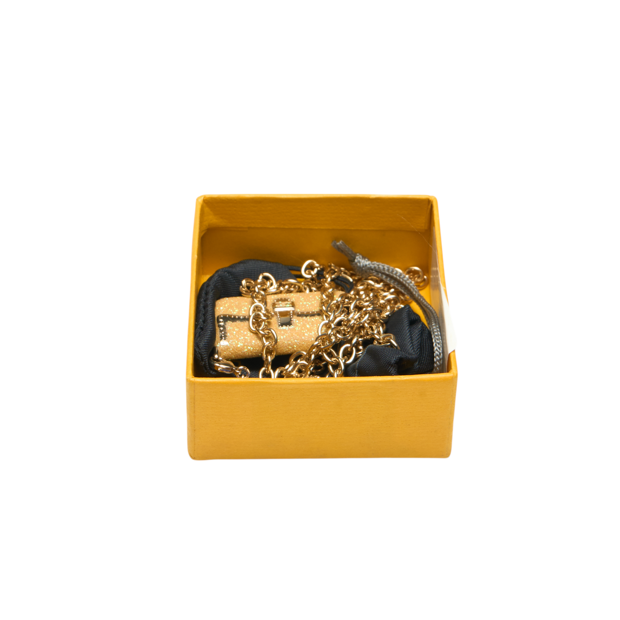 fendi 2000s yellow baguette bag charm