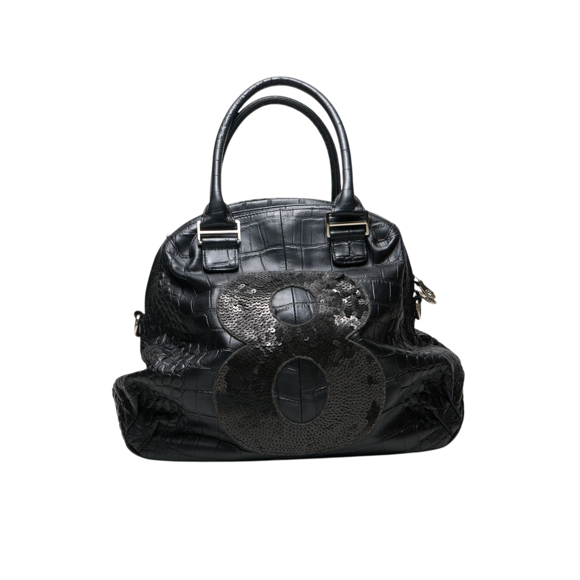 muta gray crocodile 8 bag