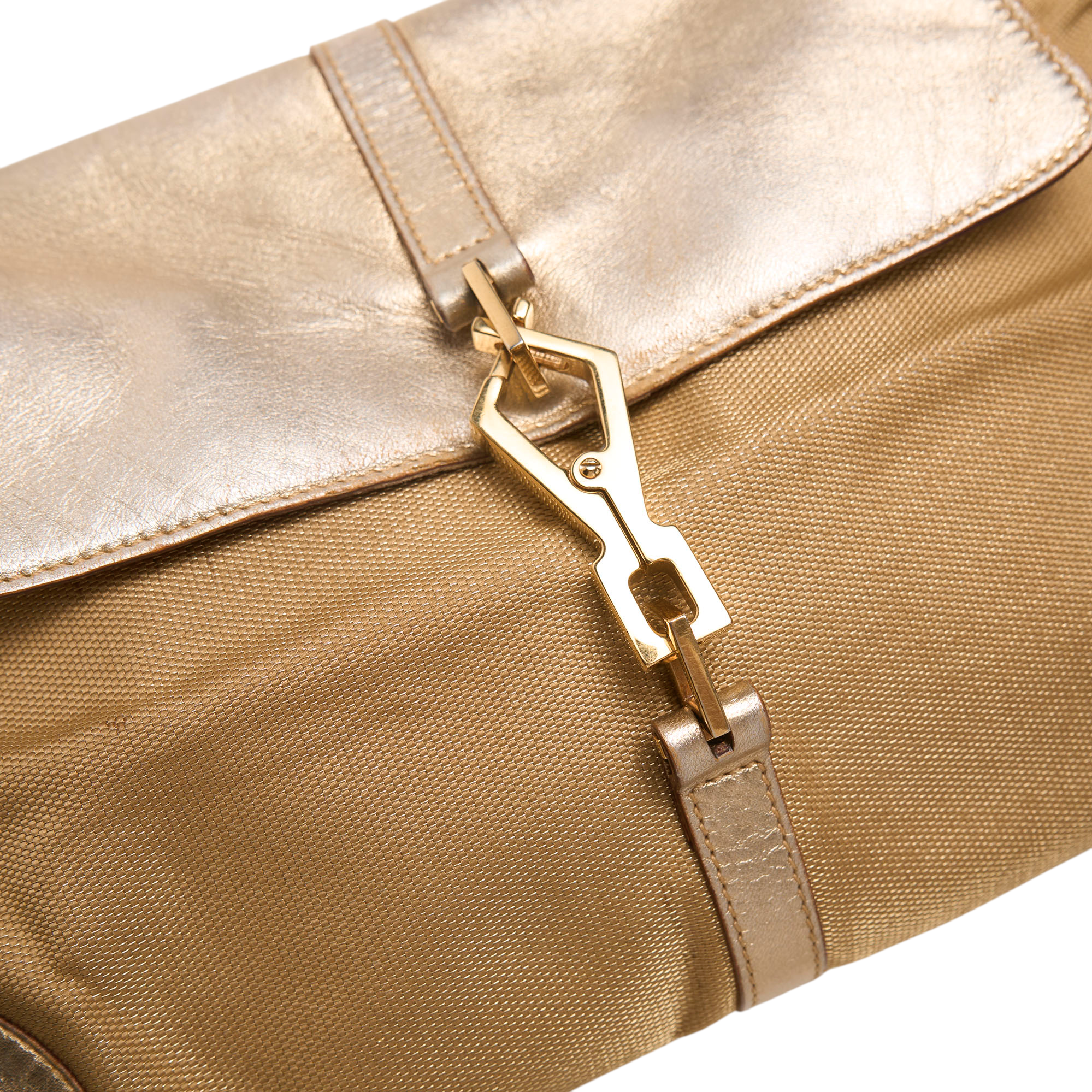 gucci 2000s gold bamboo bag