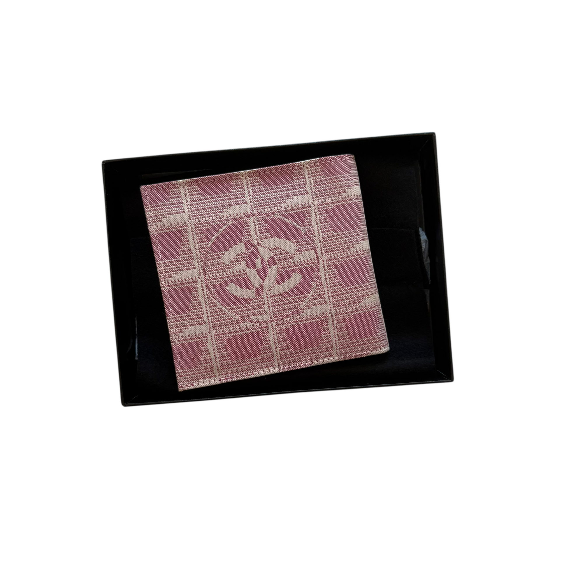 chanel 2000s pink wallet