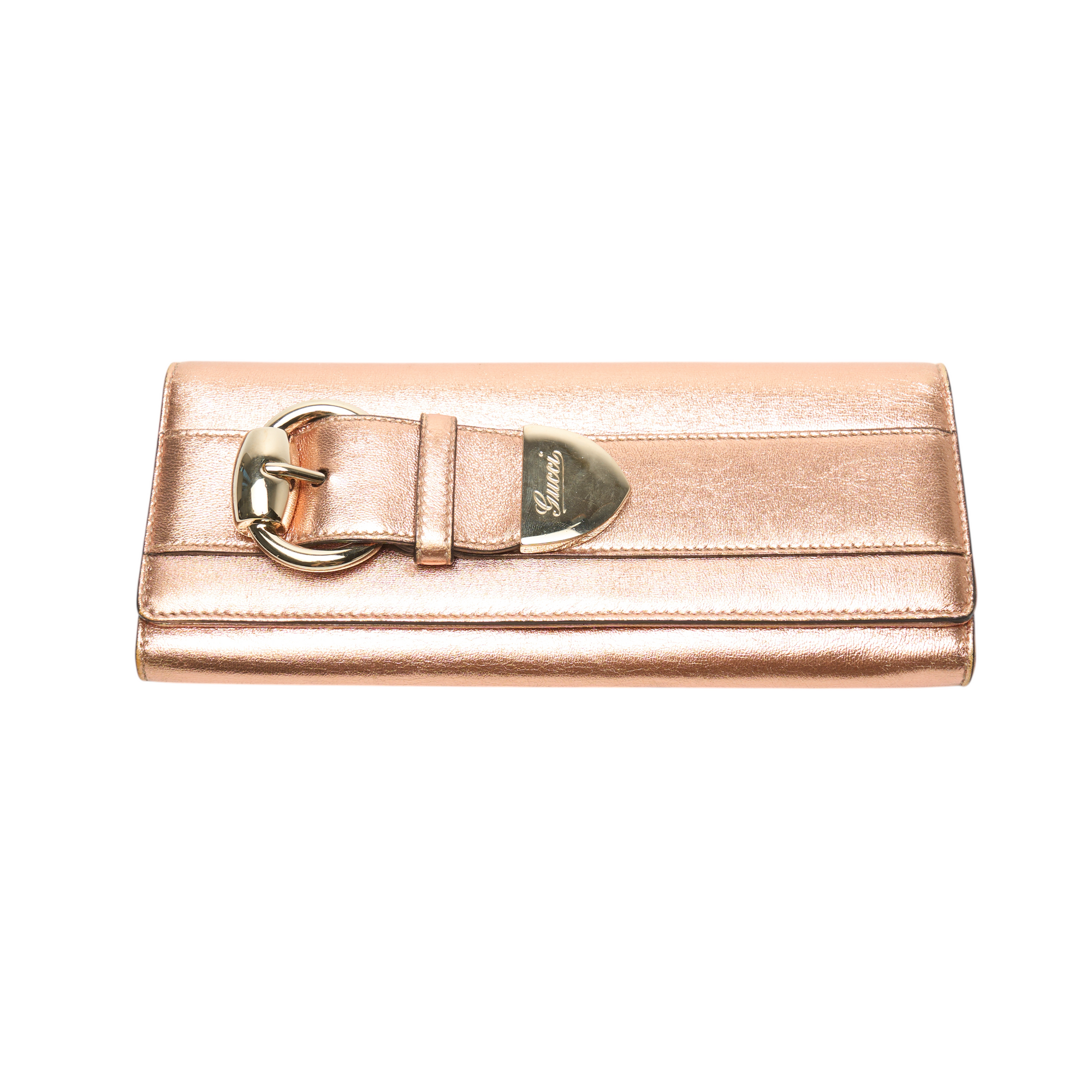 gucci 2000s rose gold wallet