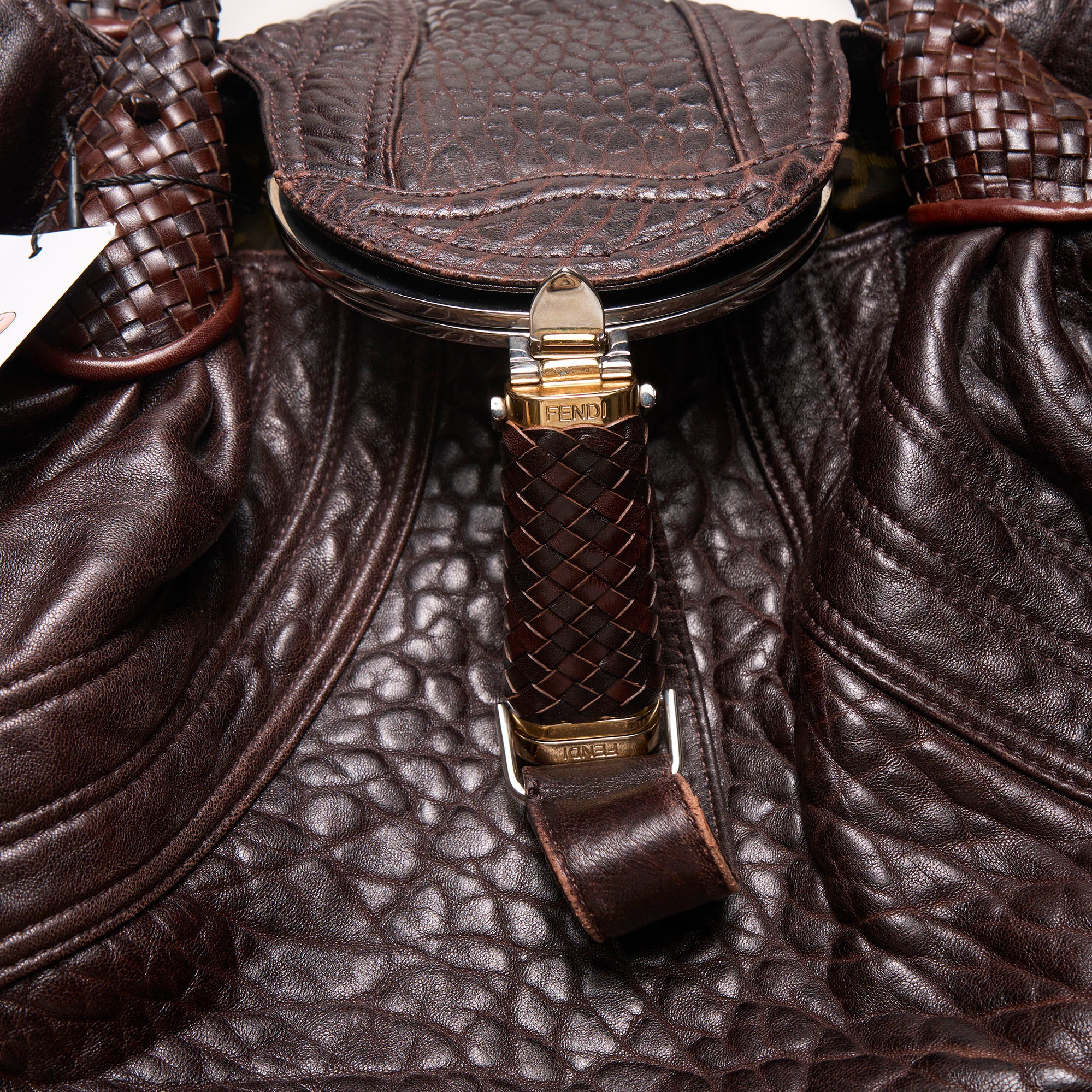 fendi 2000s brown spy bag