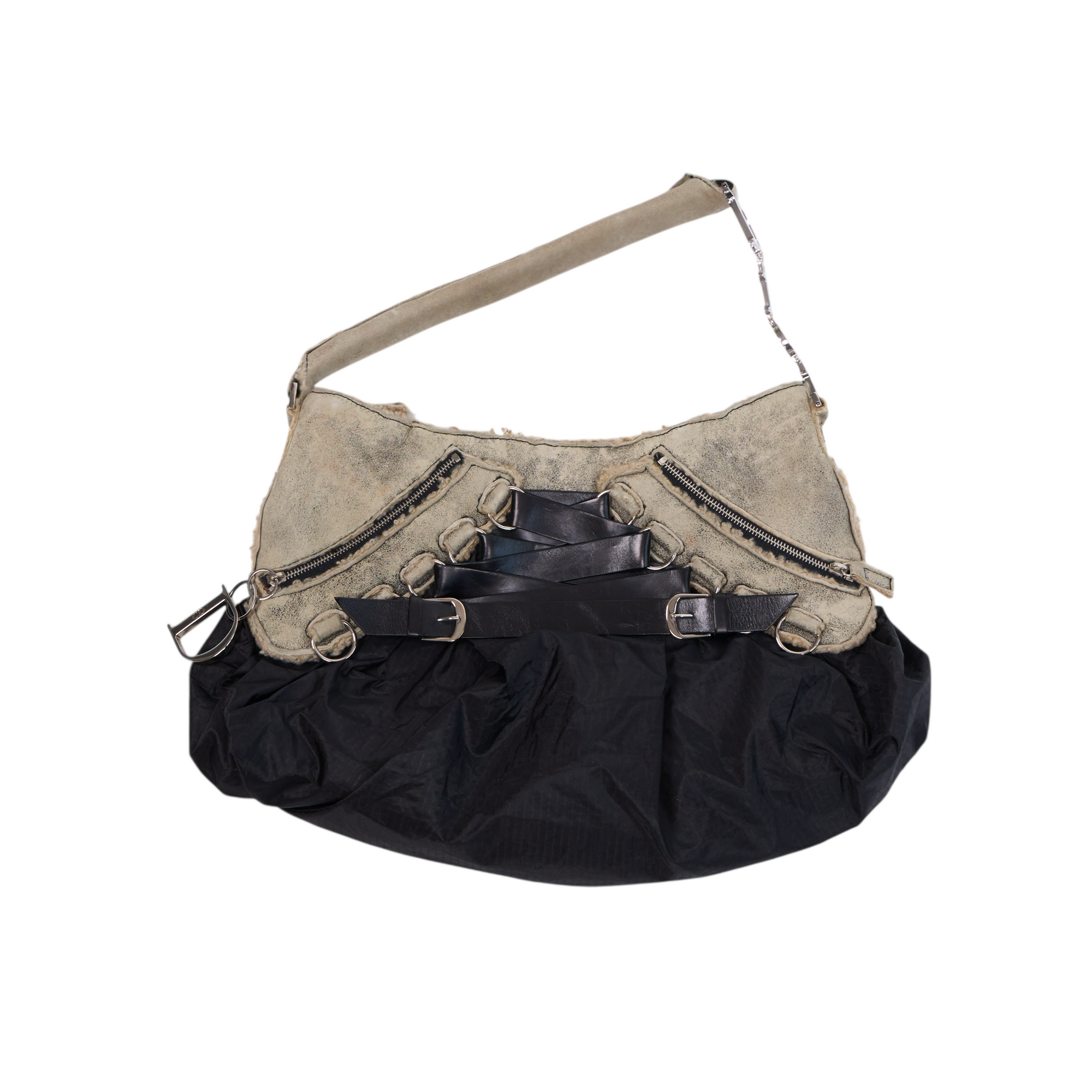 christian dior 2000s black corset bag
