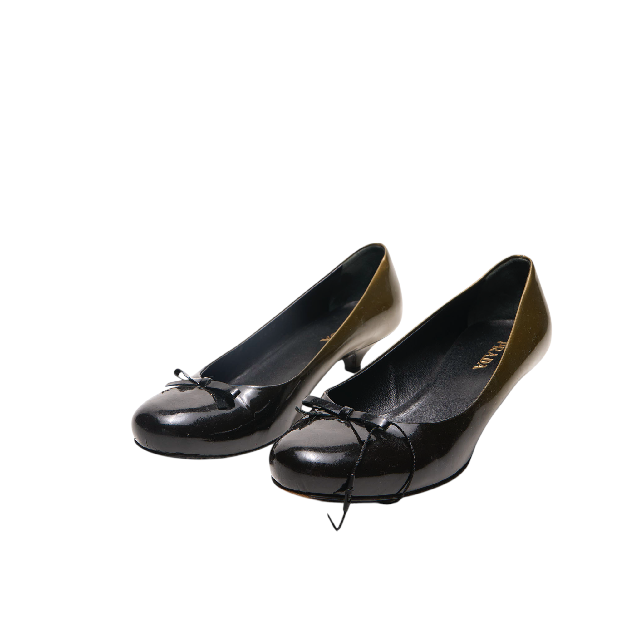 prada 2000s patent heels