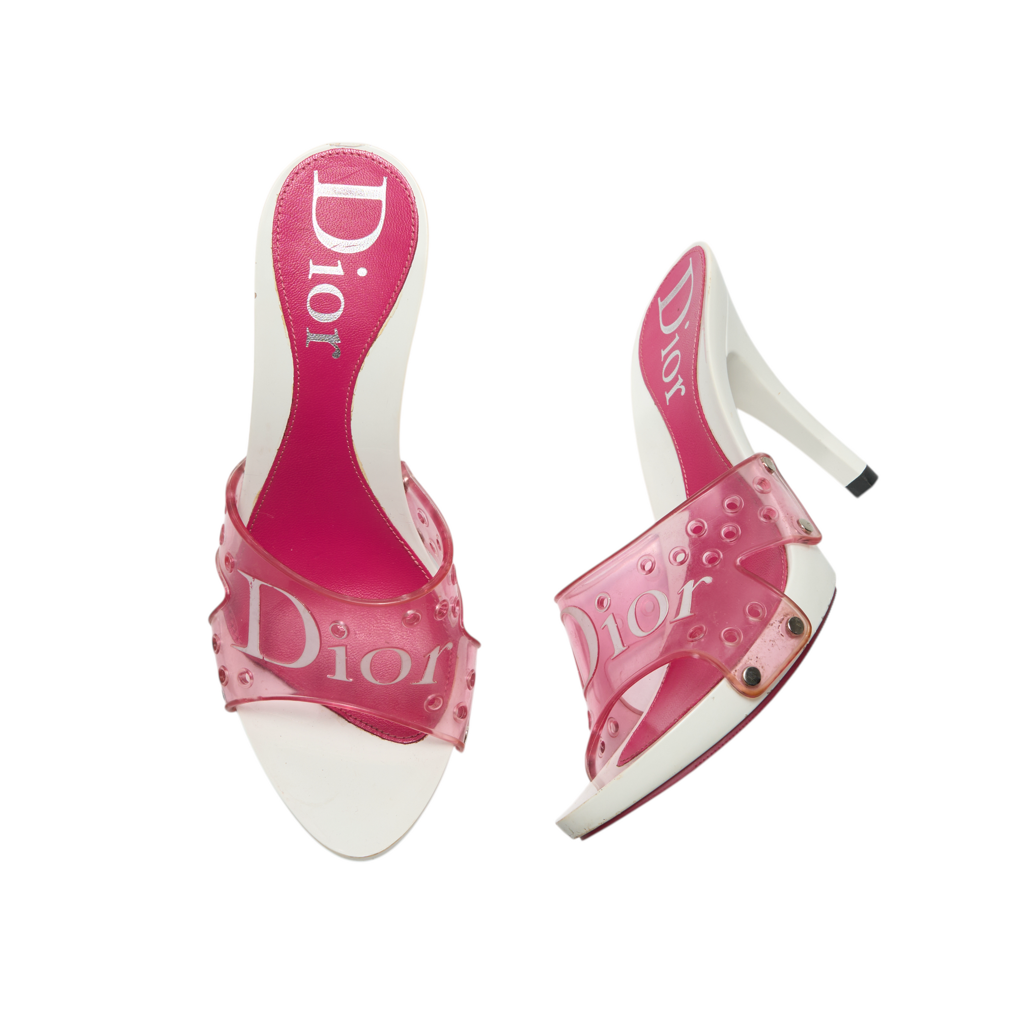 christian dior 2000s pink heels