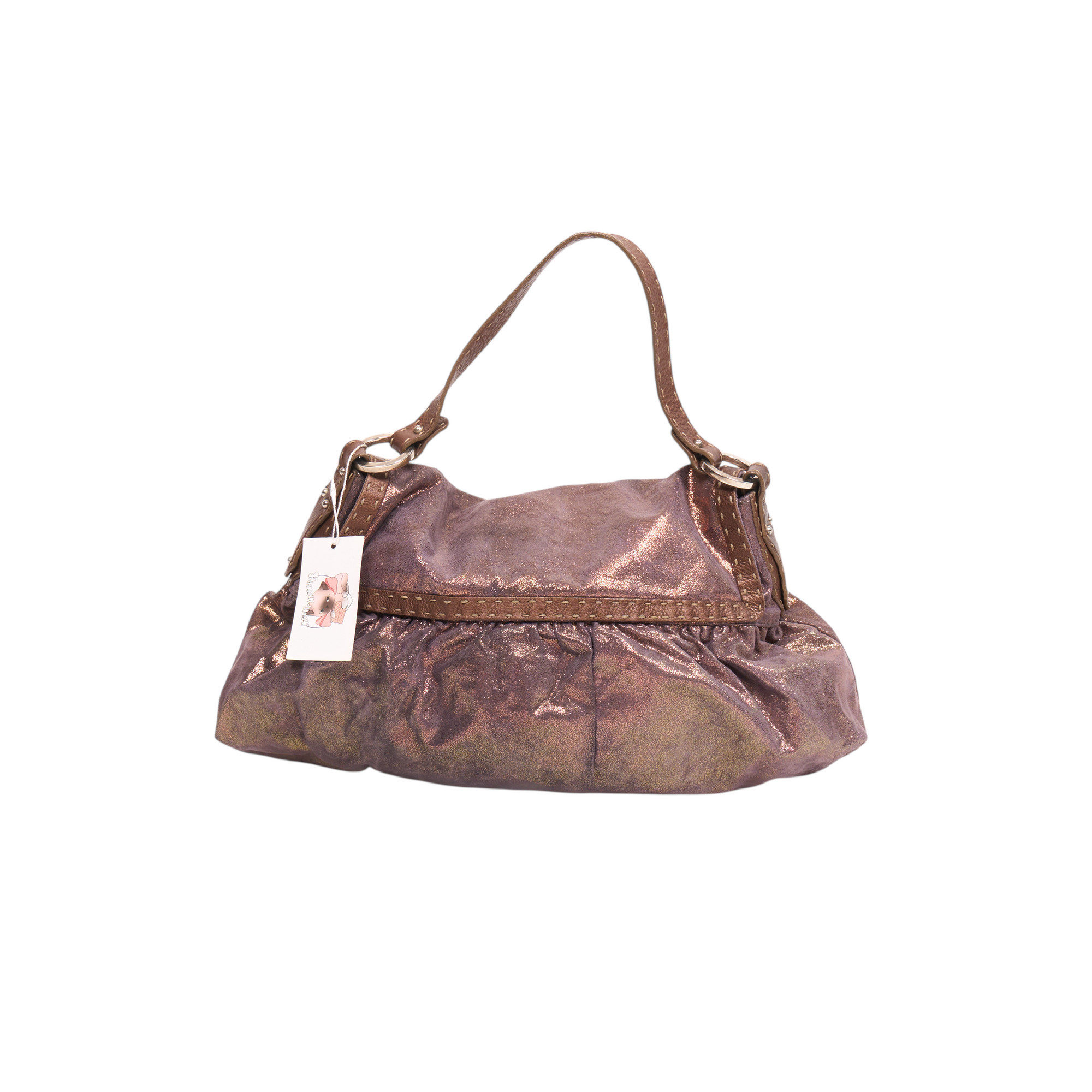 fendi 2000s metallic chef bag
