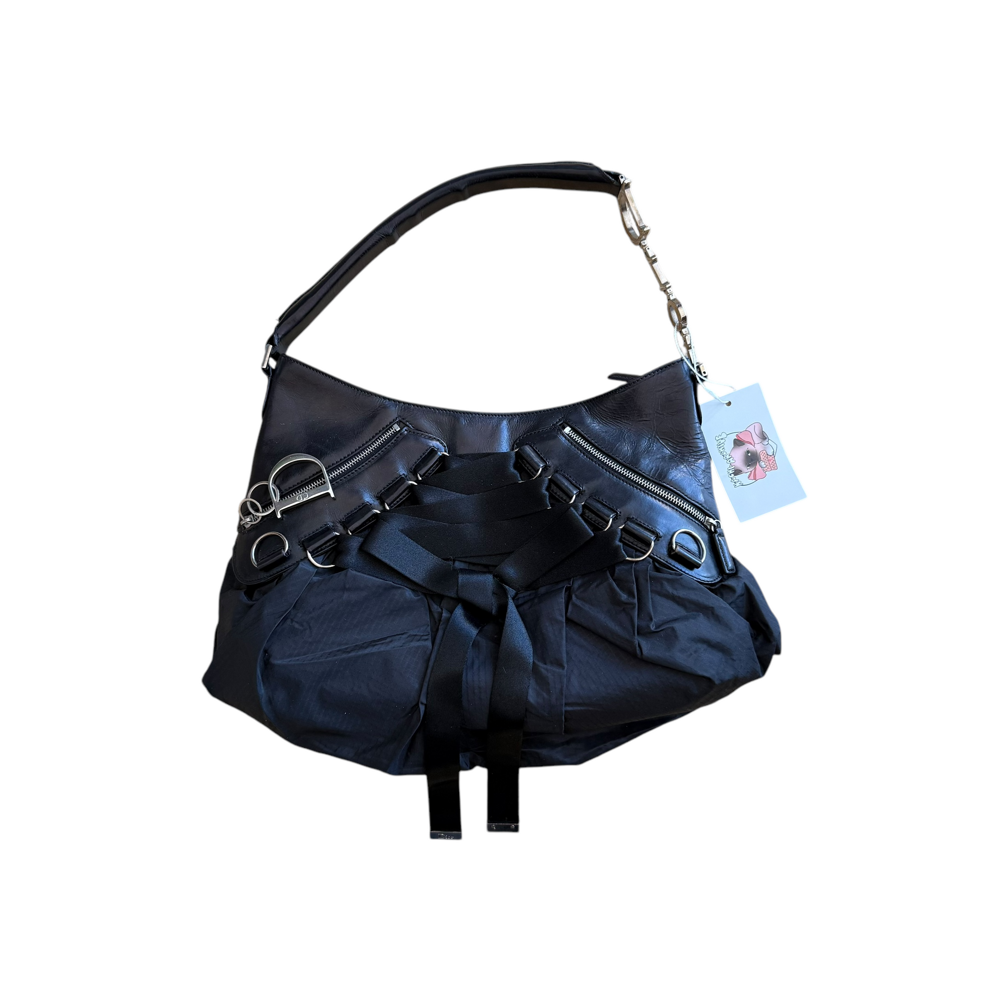 christian dior 2000s black shoulder bag