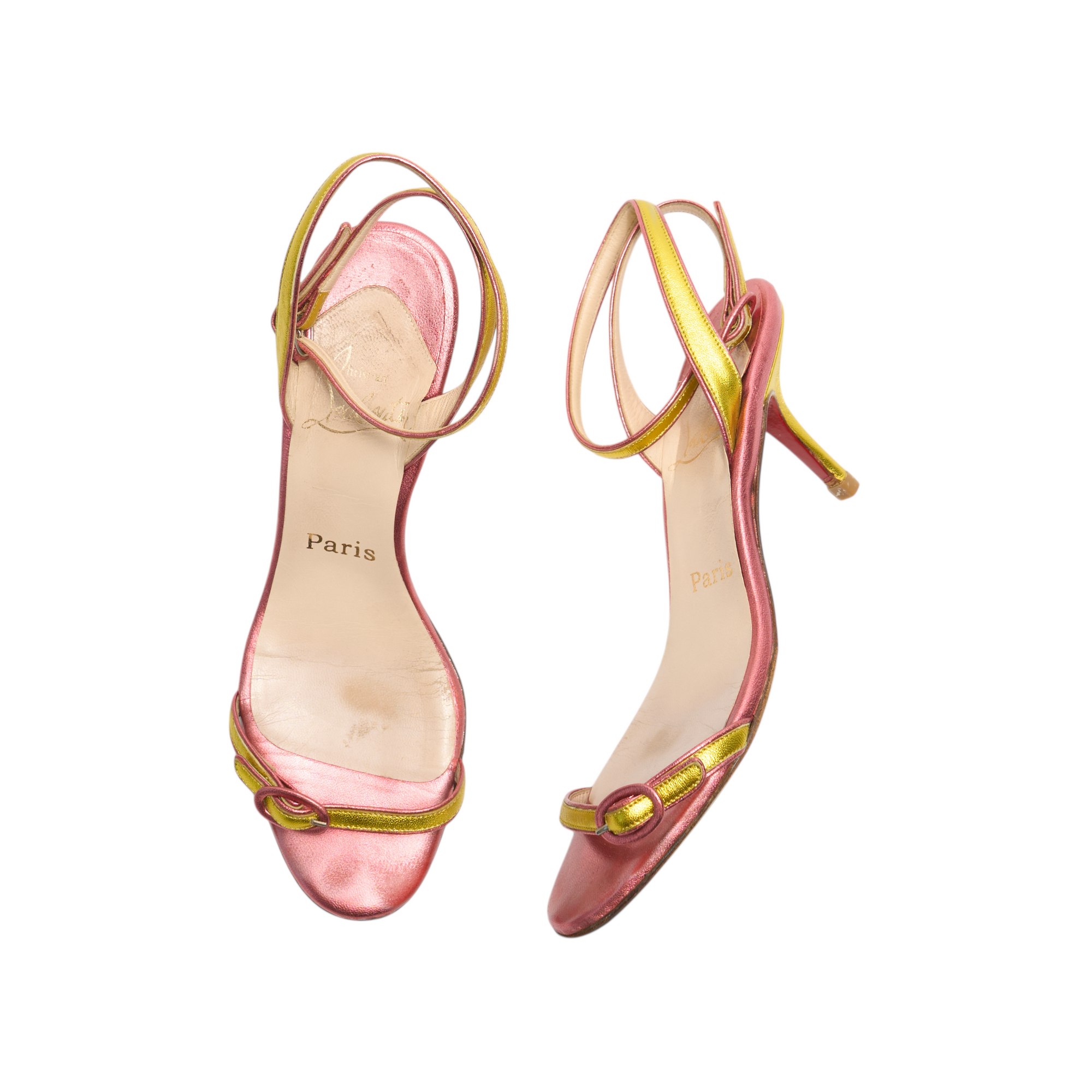 christian louboutin 2000s pink heels