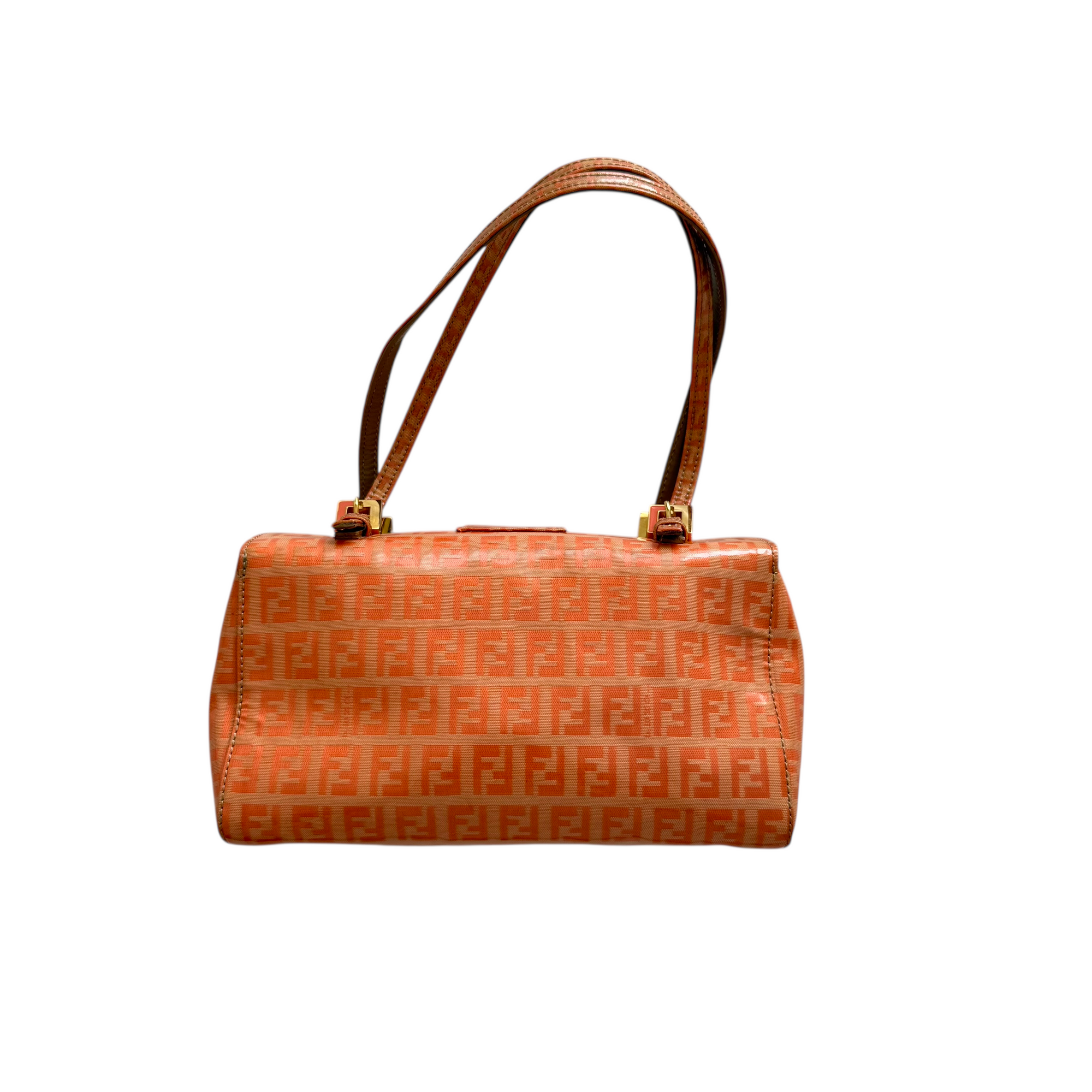 fendi 2000s orange baguette bag