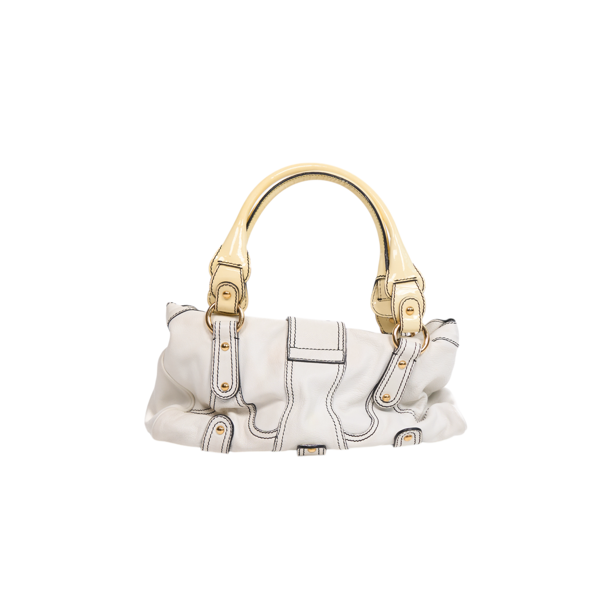 valentino 2000s white shoulder bag