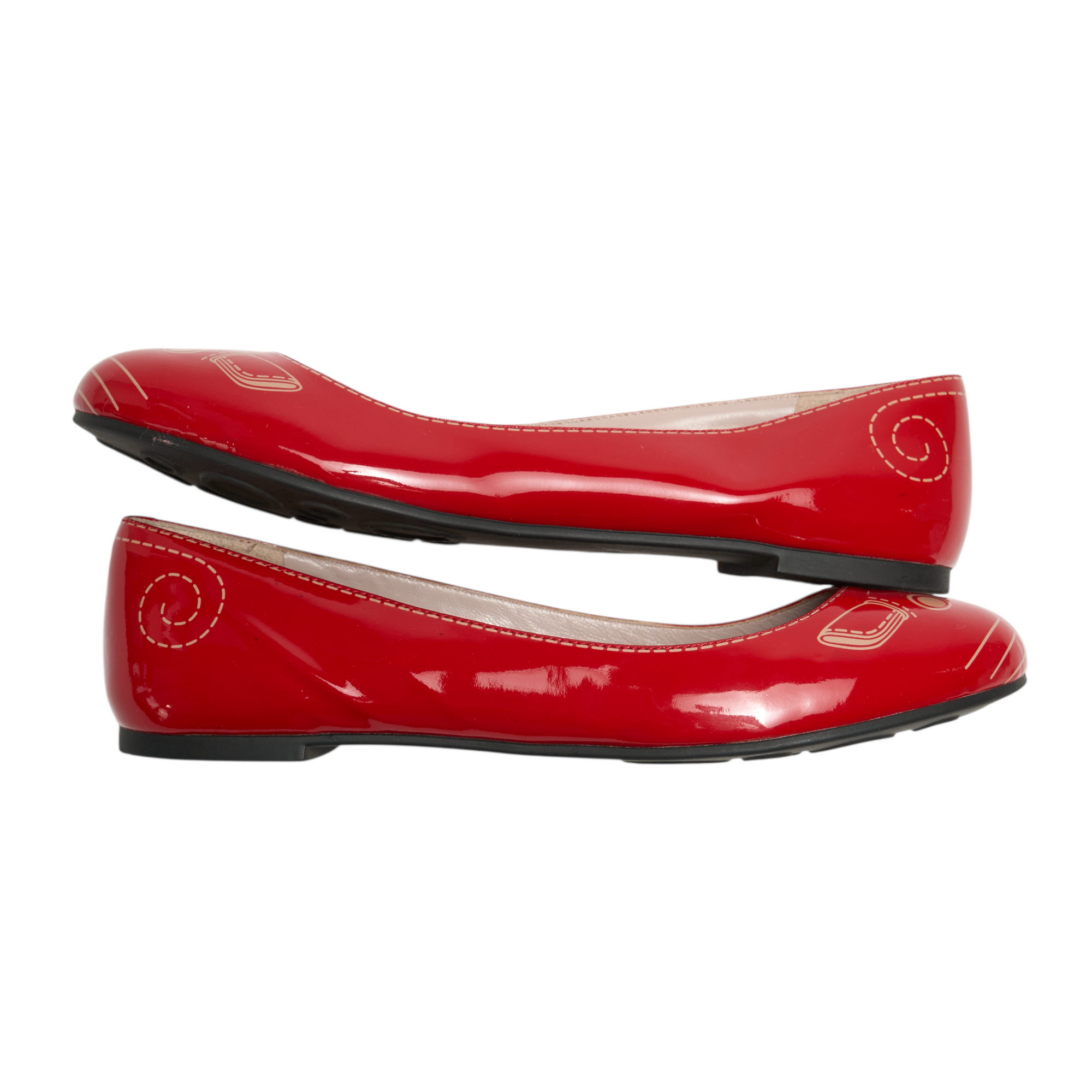 marc jacobs red mouse ballet flats