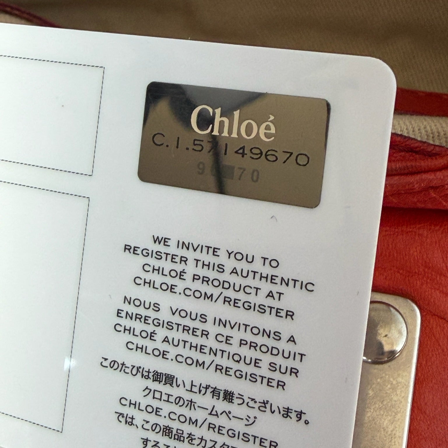 chloé 2000s orange mini paddington bag