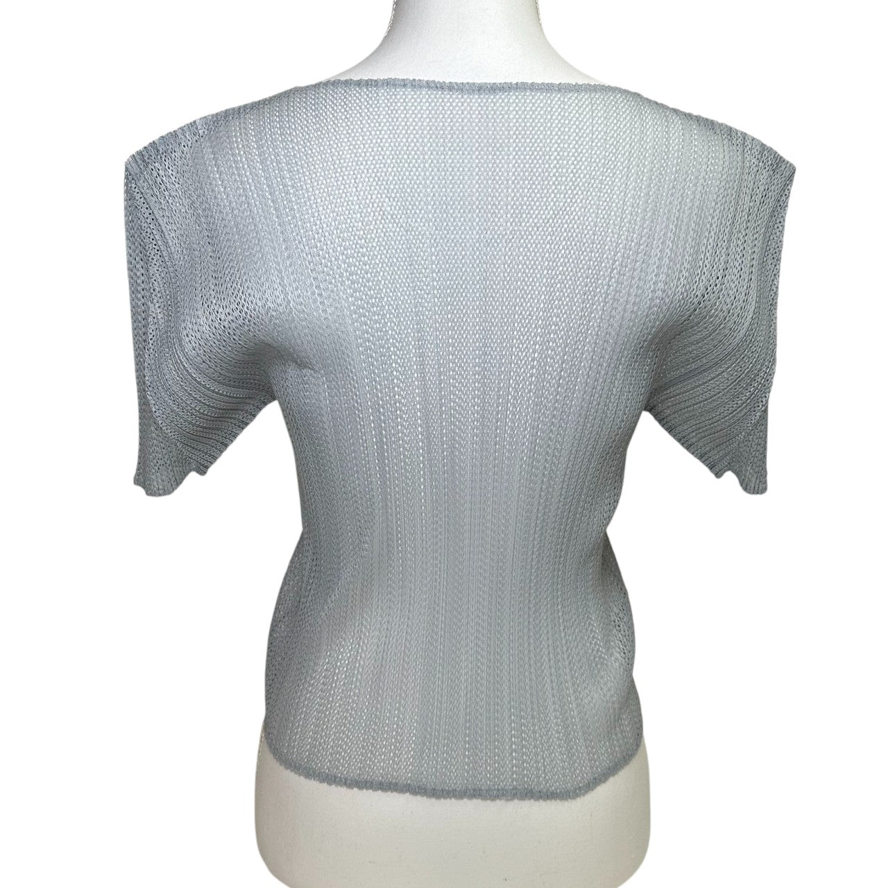 issey miyake gray top