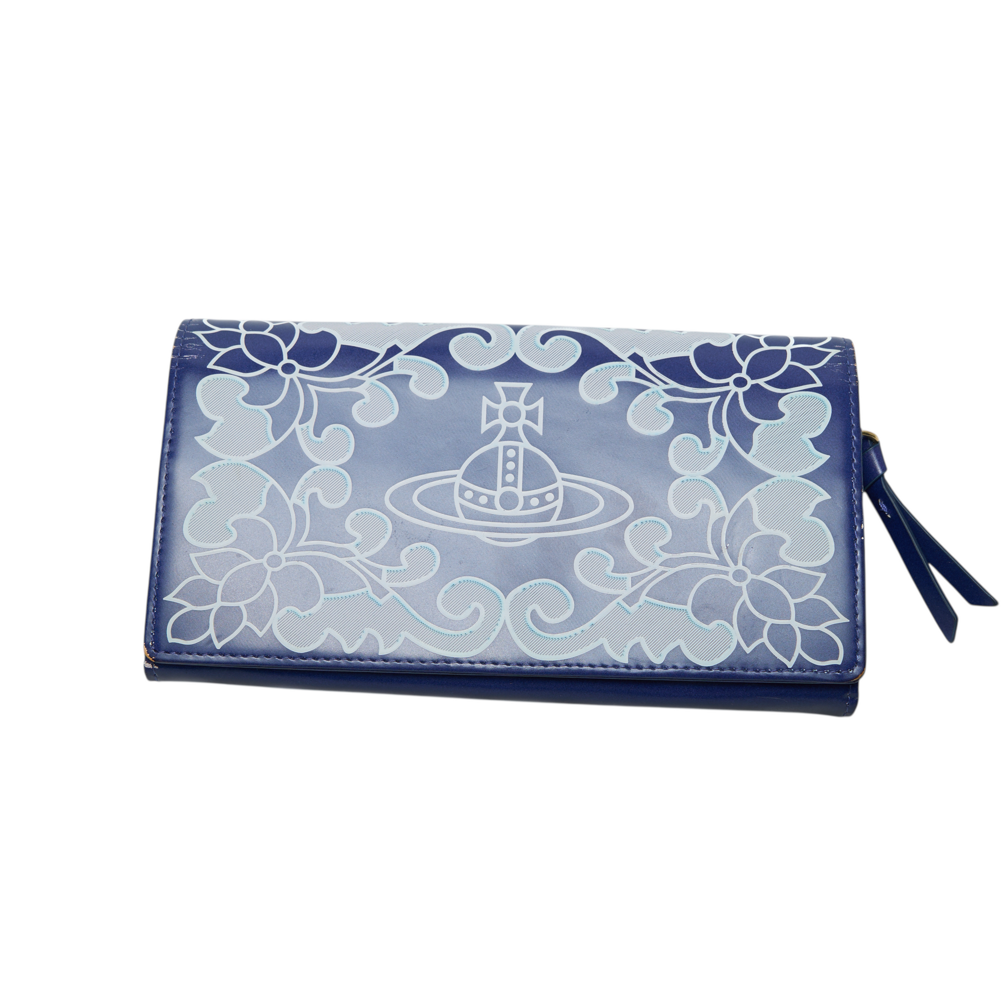vivienne westwood blue long wallet