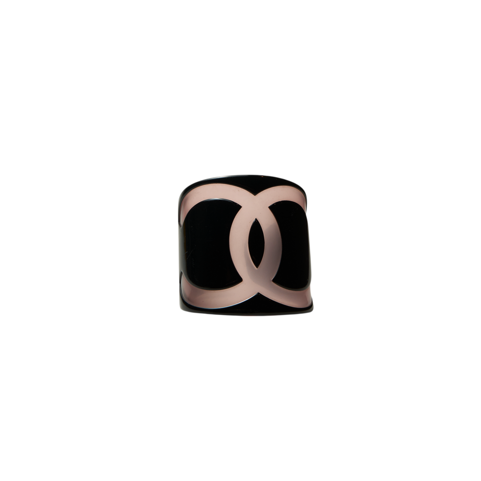 chanel 2000s pink resin bracelet cuff