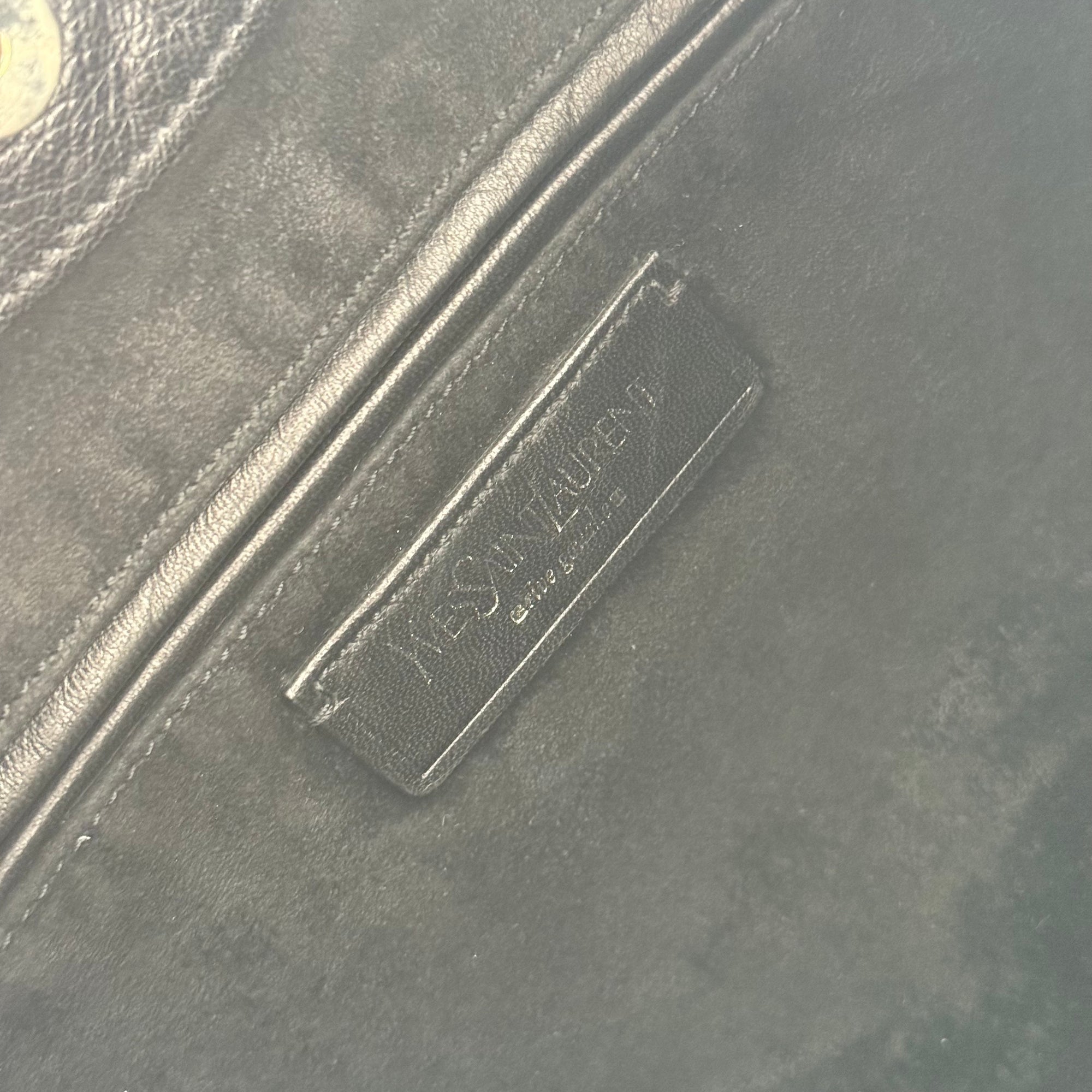 yves saint laurent 2000s black shoulder bag