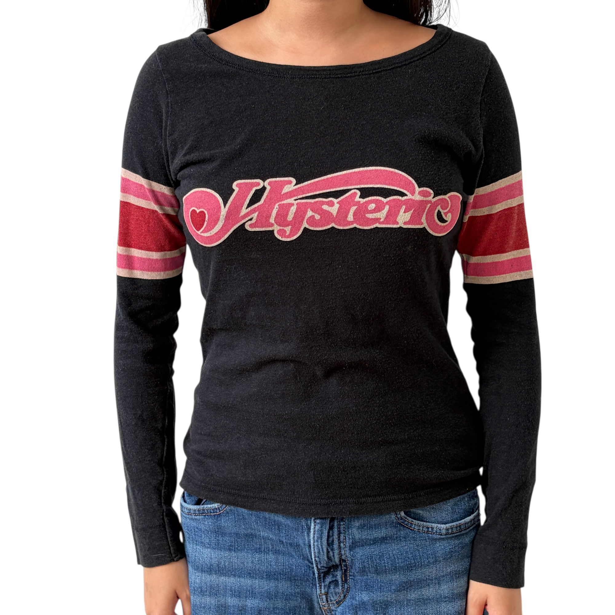 hysteric glamour 90s gray long sleeve top