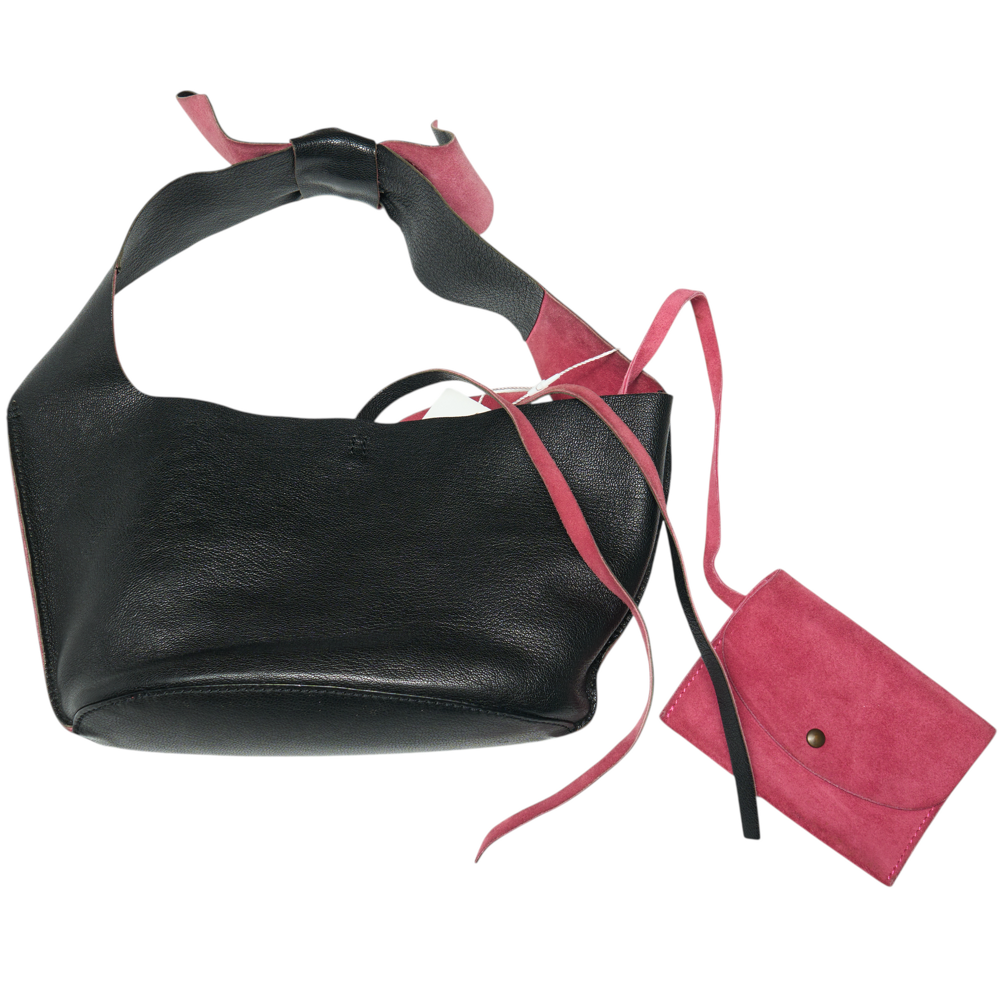miu miu 2000s black bow bag
