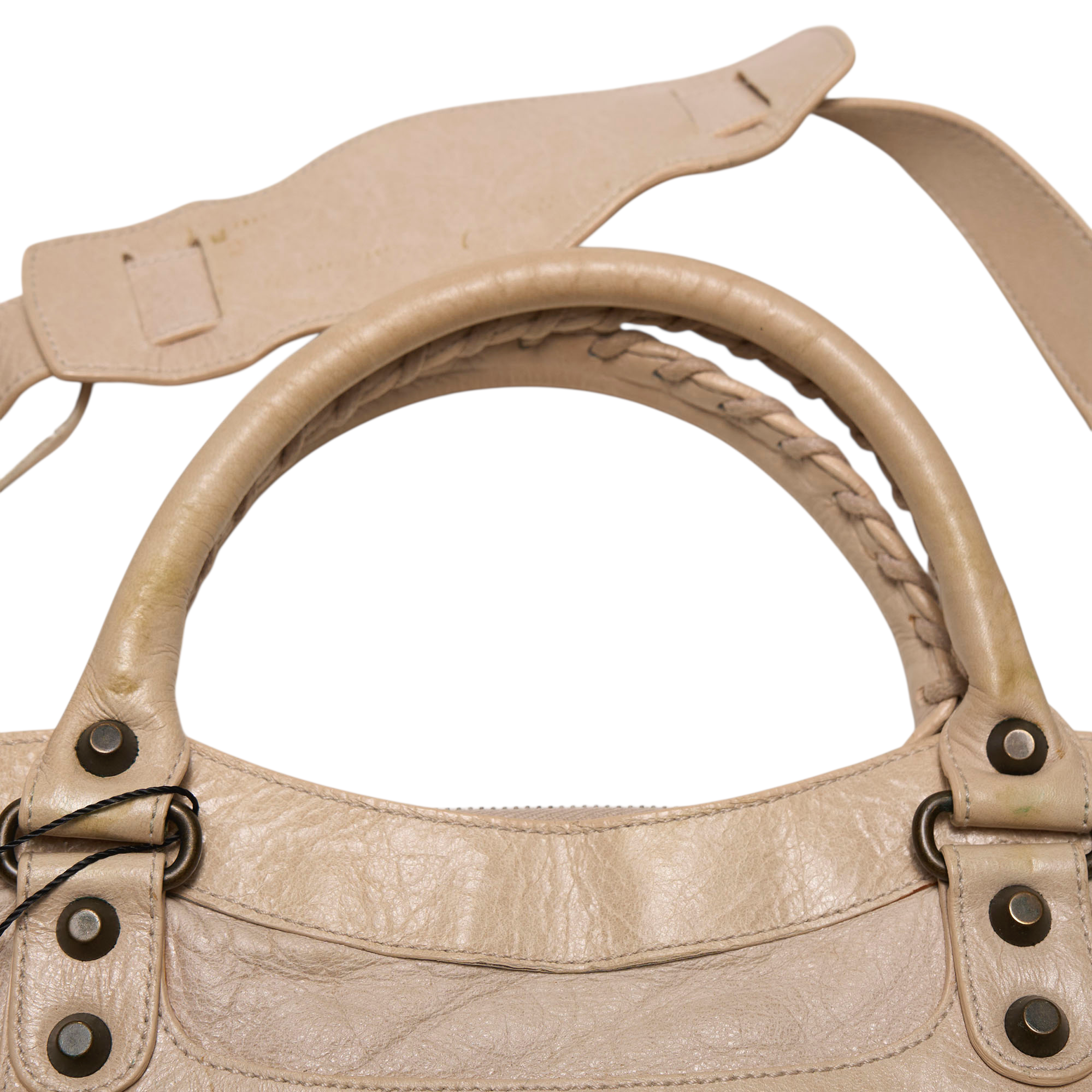 balenciaga 2000s cream city bag