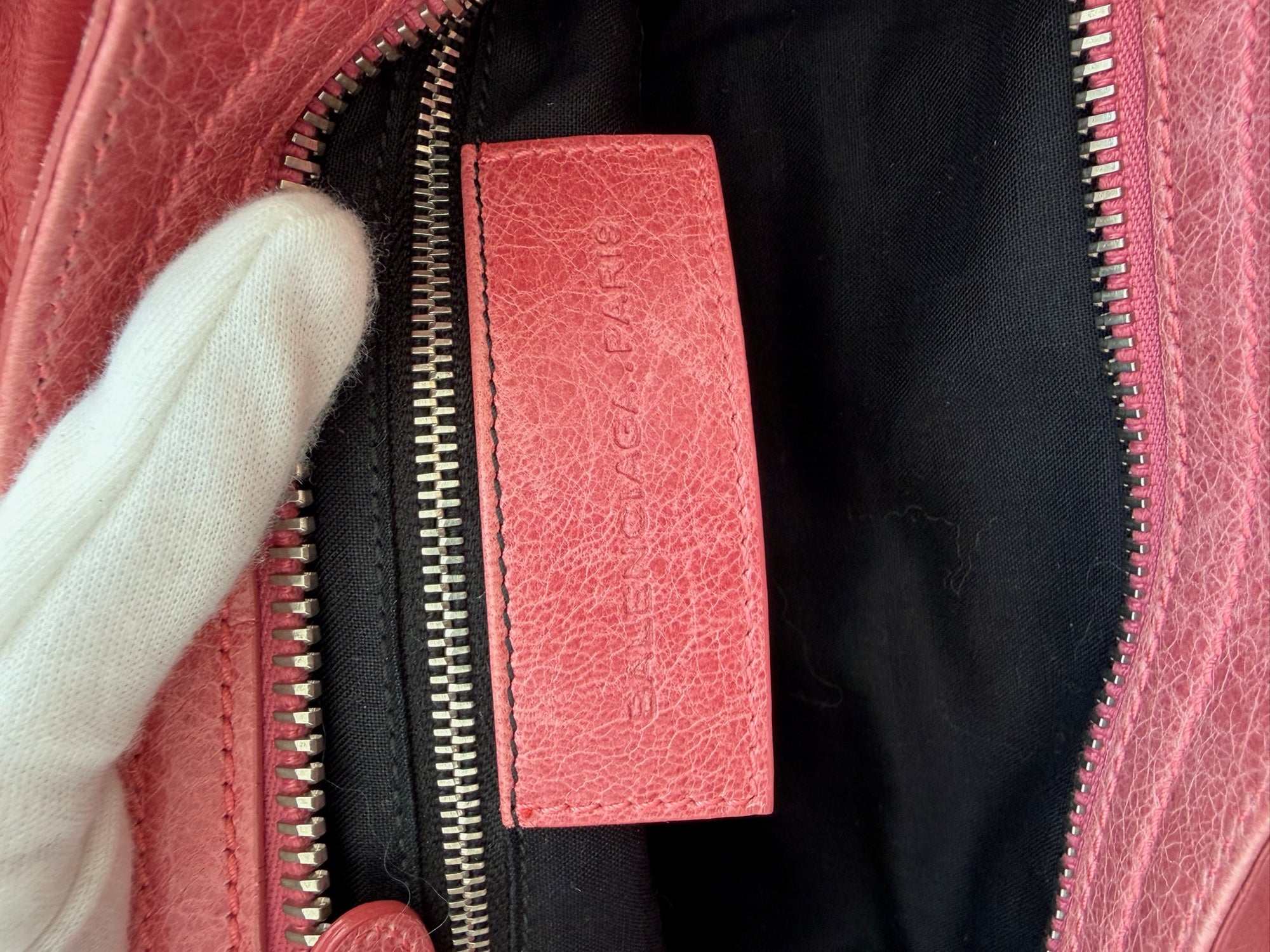 balenciaga 2000s pink city bag