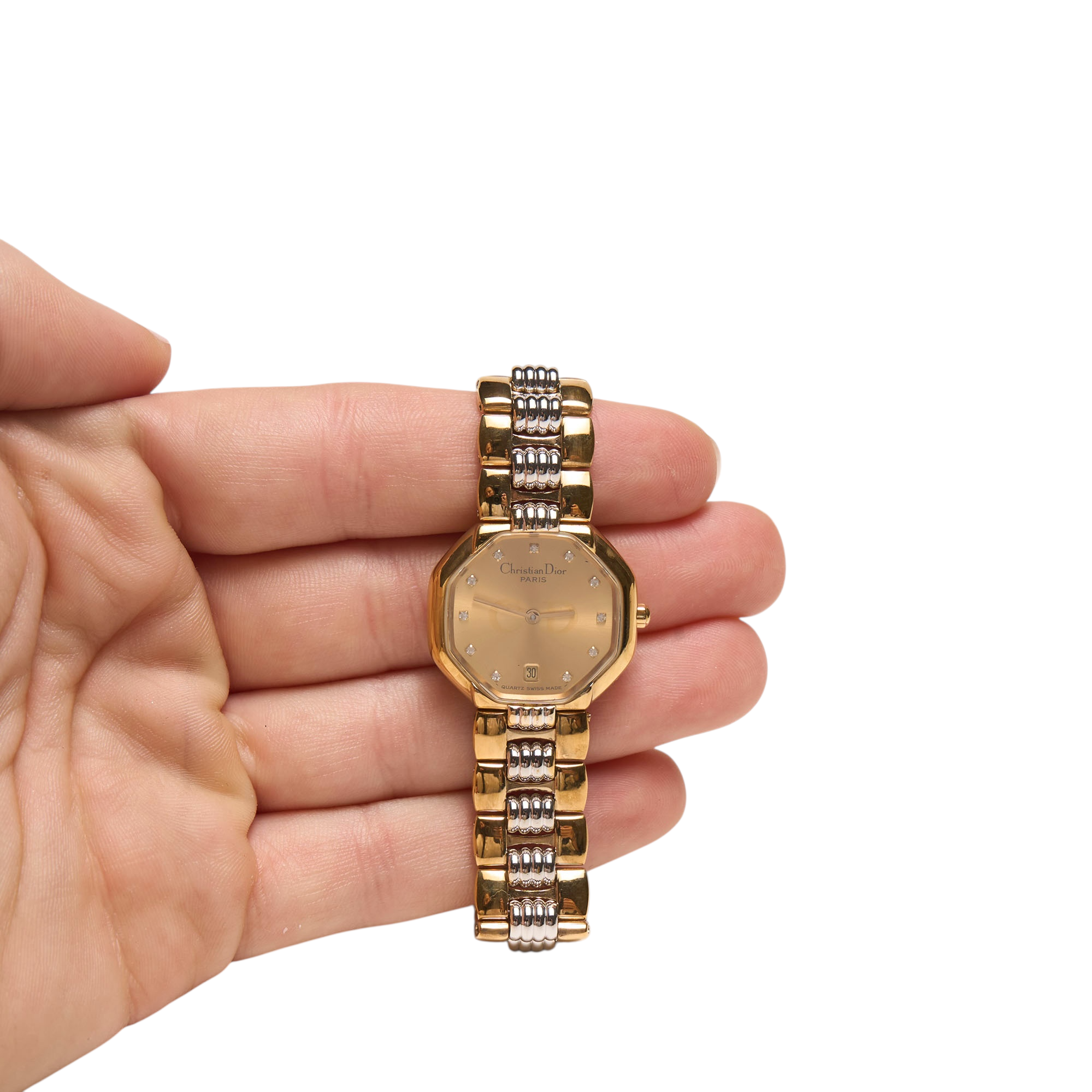 christian dior 2000s gold watch