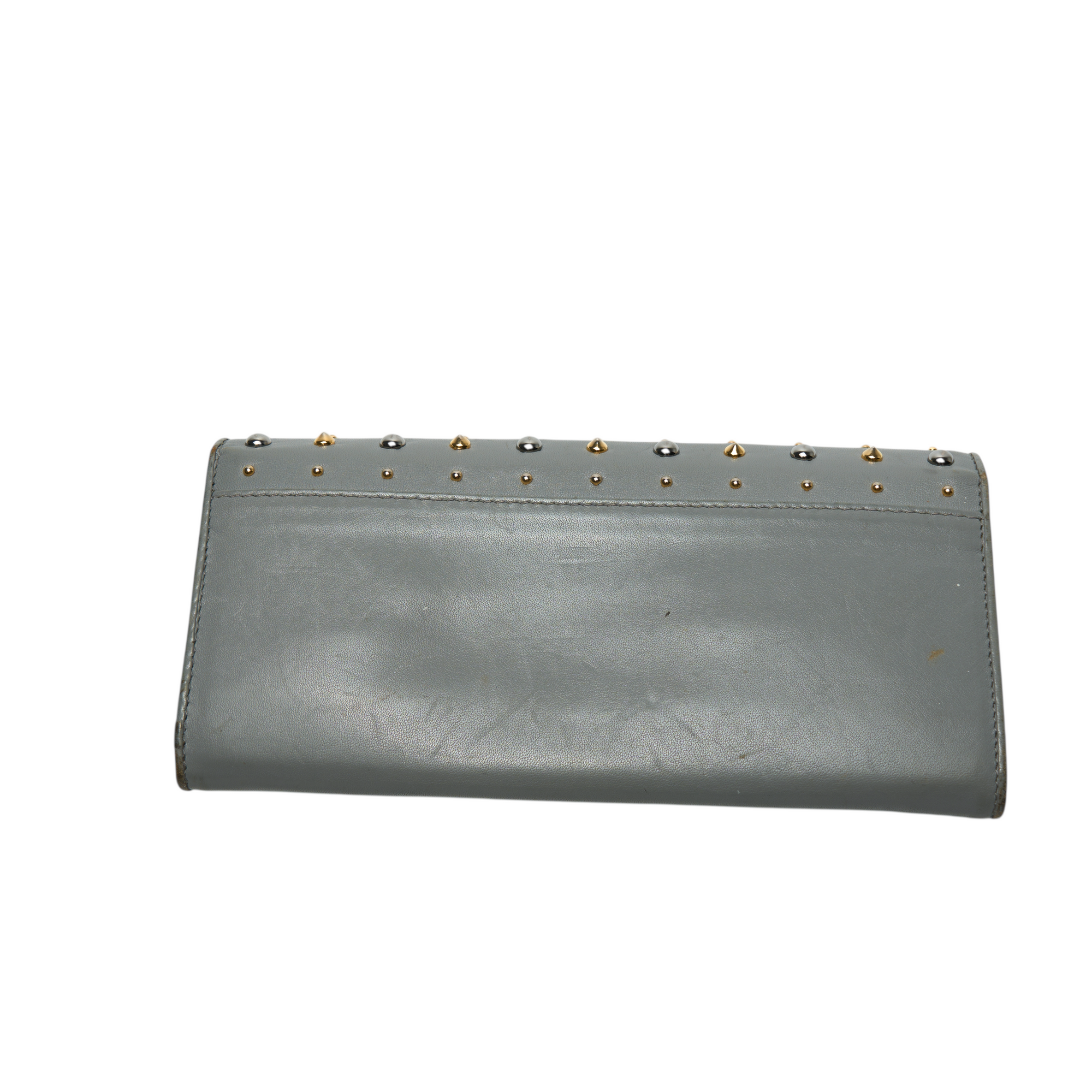 miu miu 2000s gray long wallet