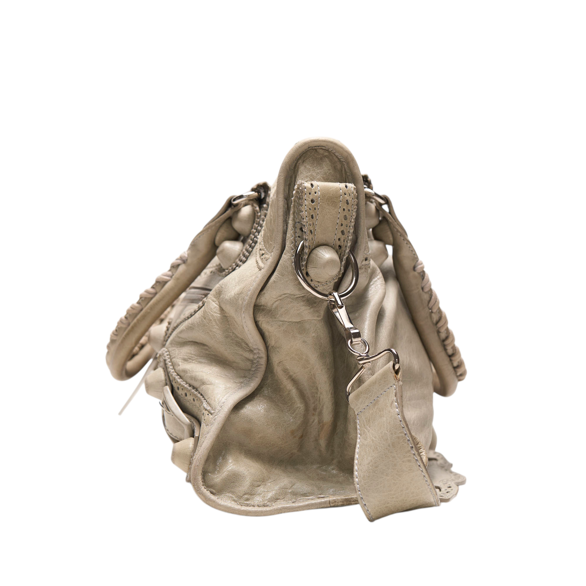 balenciaga 2000s cream city bag