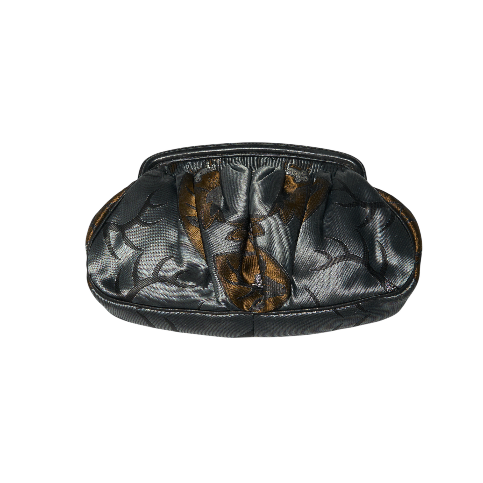 miu miu 2000s gray clutch bag