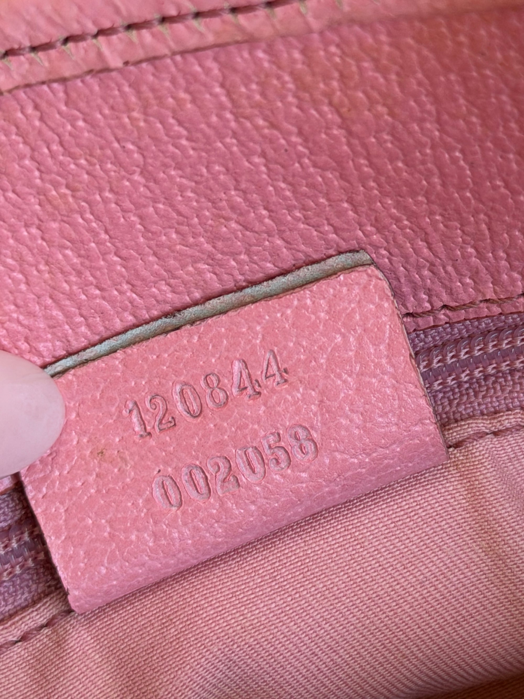 gucci 2000s pink mini hand bag