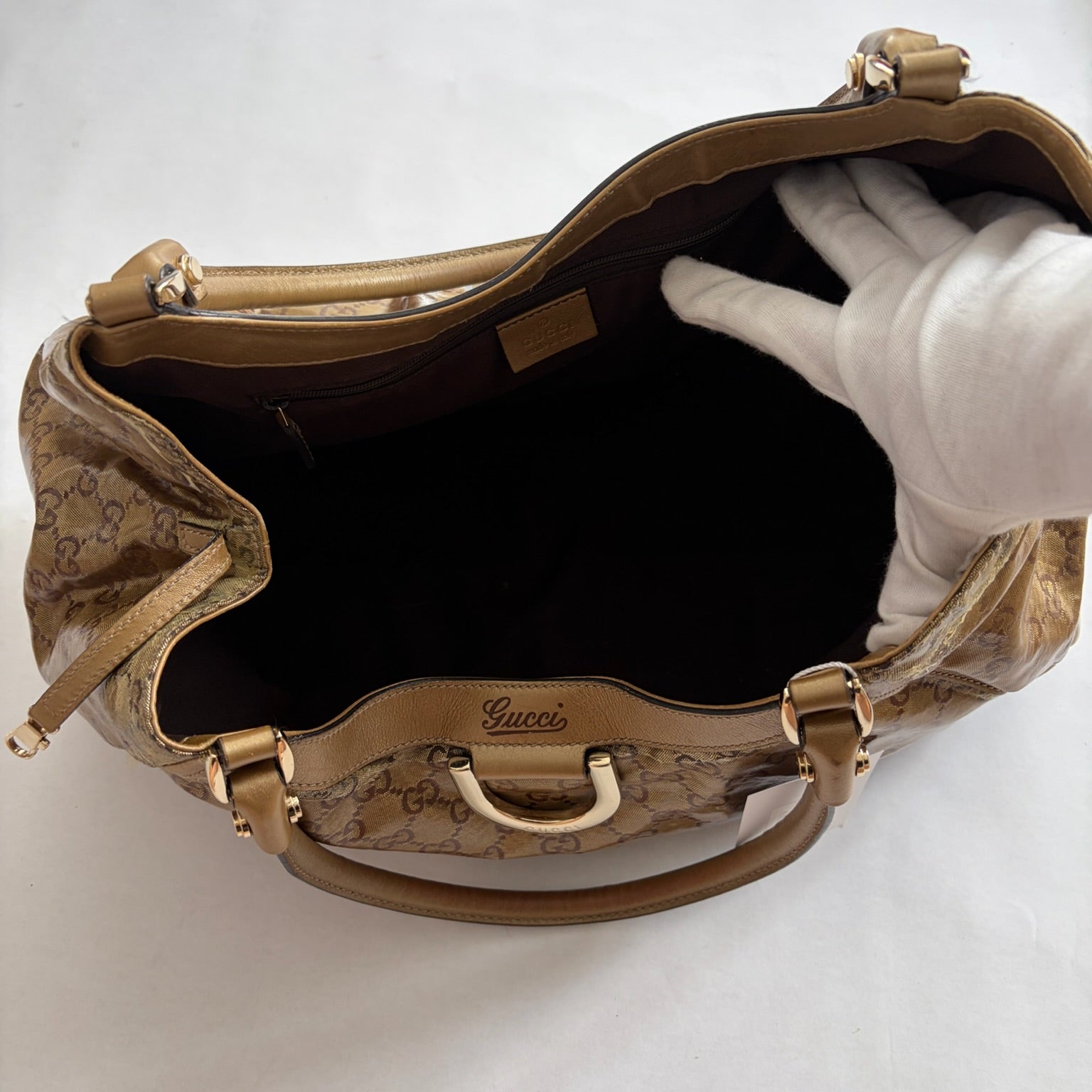 gucci 2000s brown abbey bag