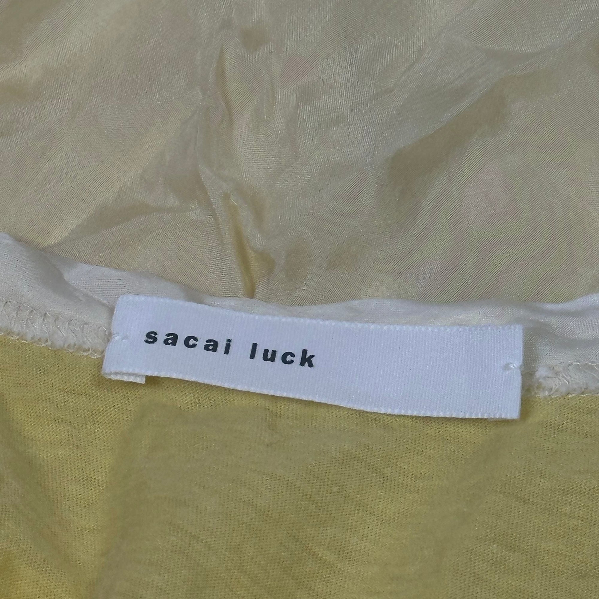 sacai yellow top