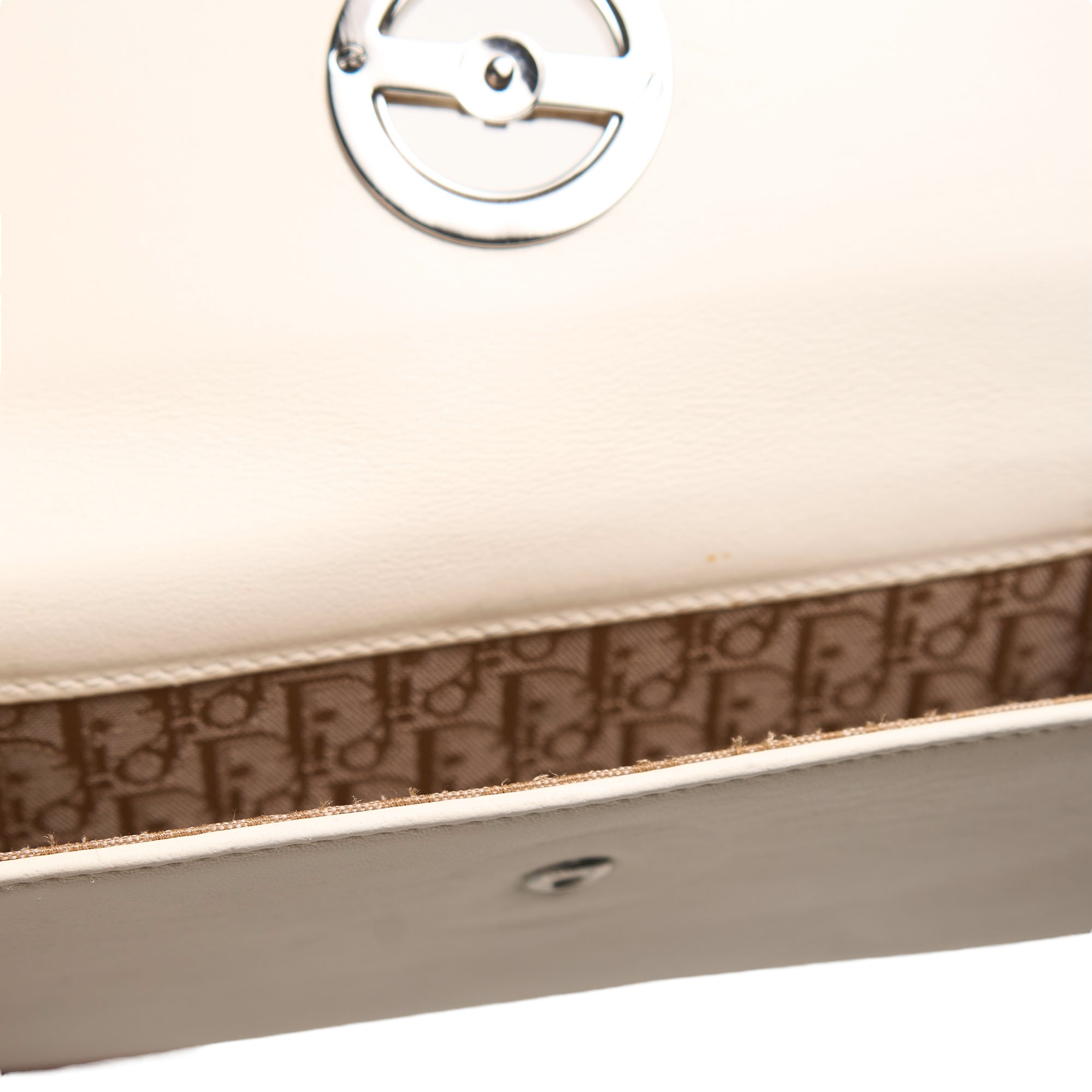 christian dior 2000s cream wallet