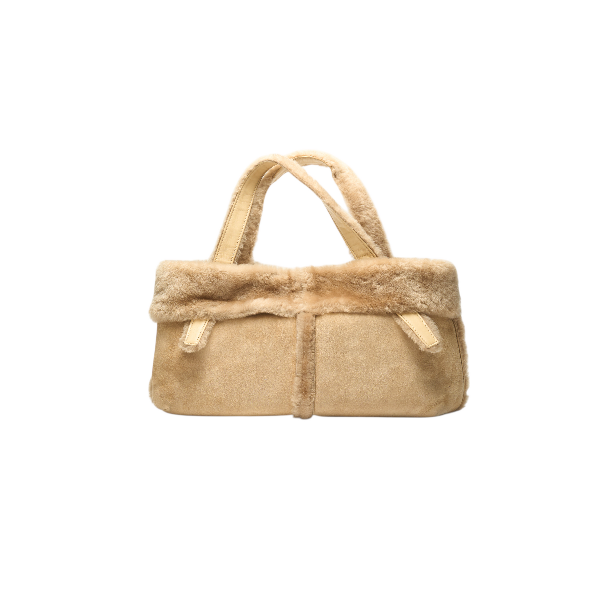 loewe 2000s yellow fur bag