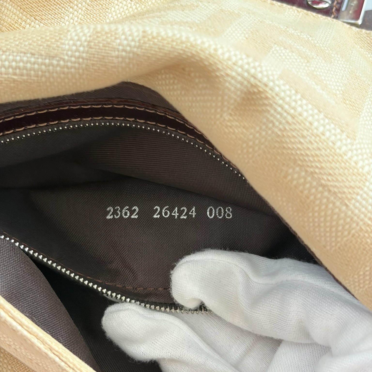 fendi 2000s cream baguette bag