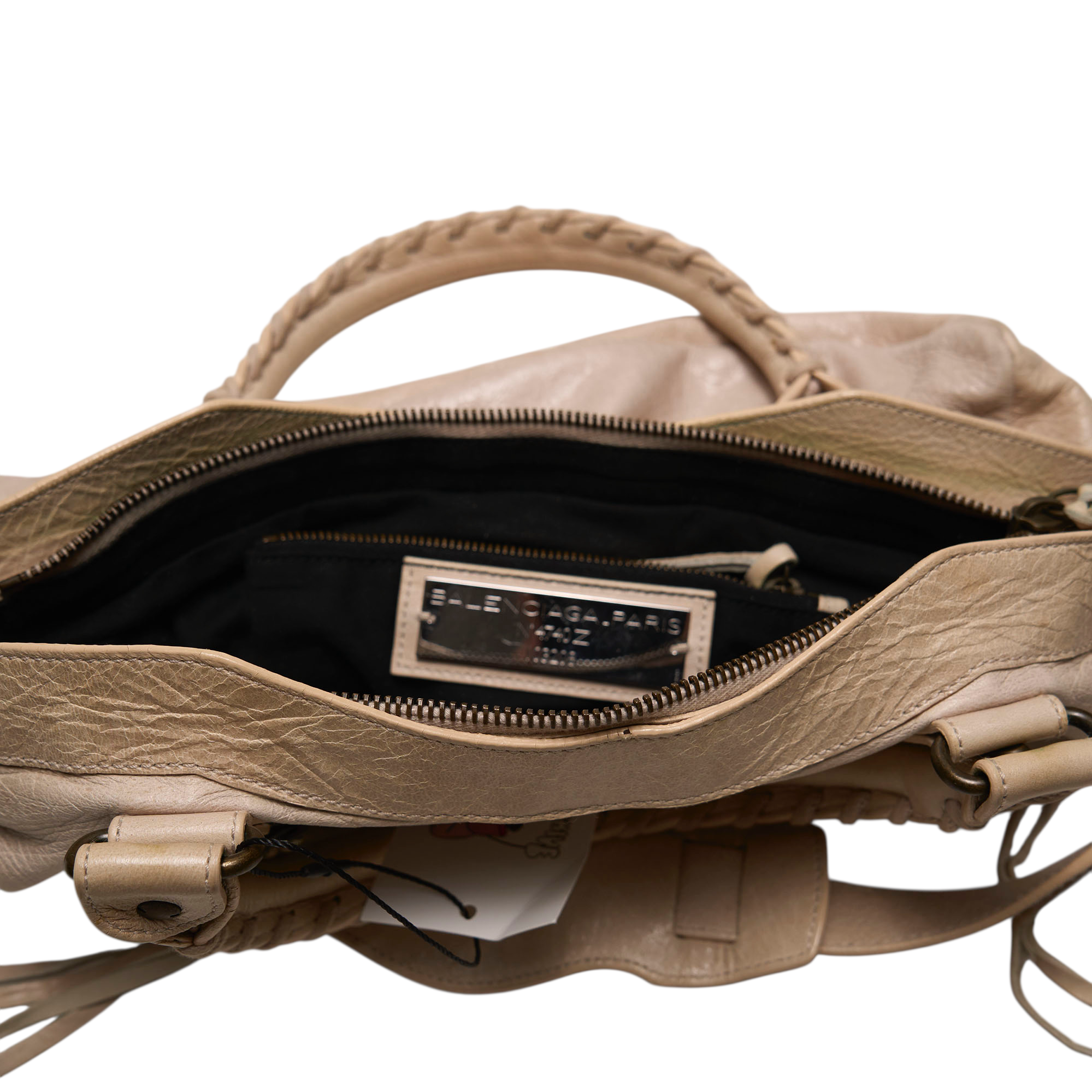 balenciaga 2000s cream city bag