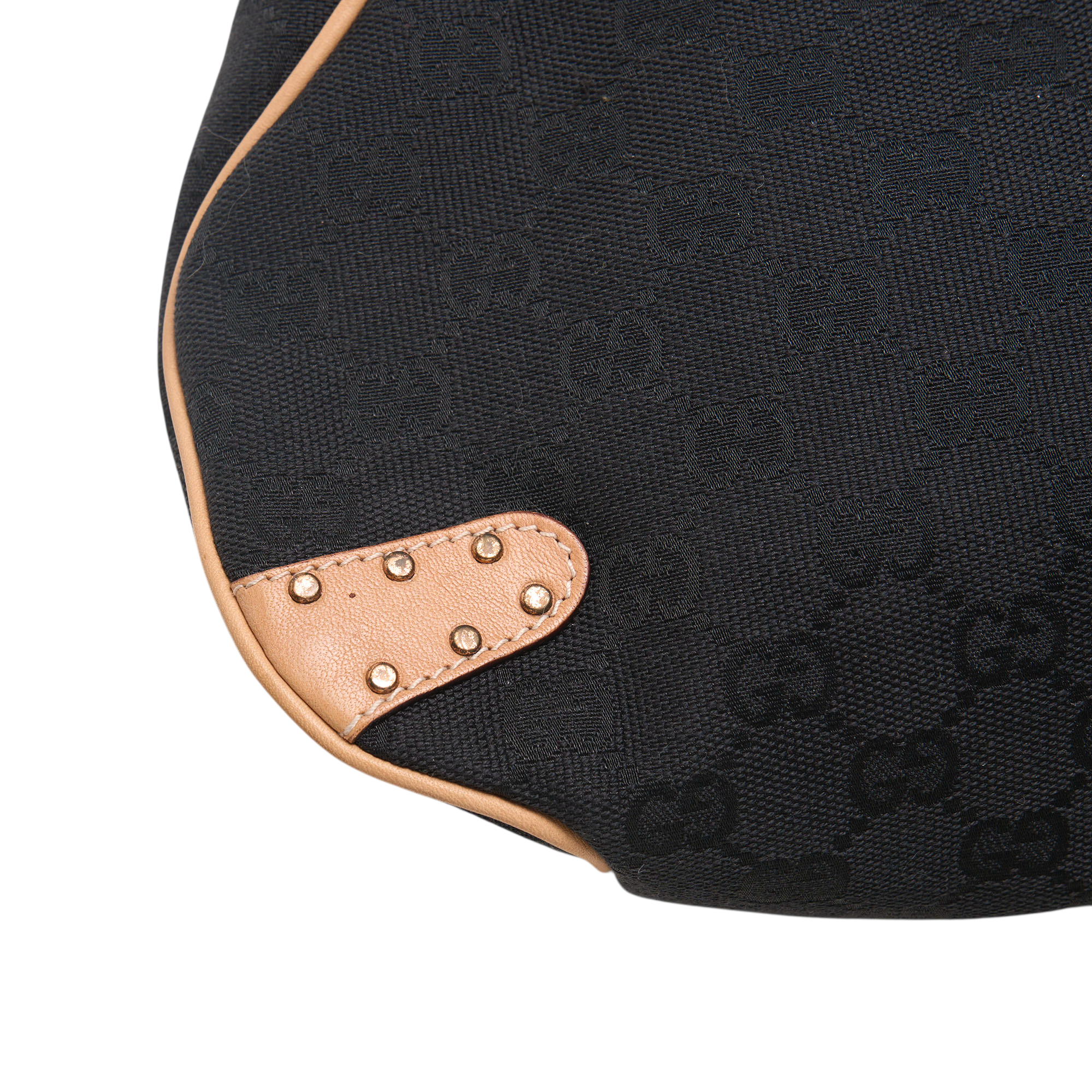 gucci 2000s black horsebit bag