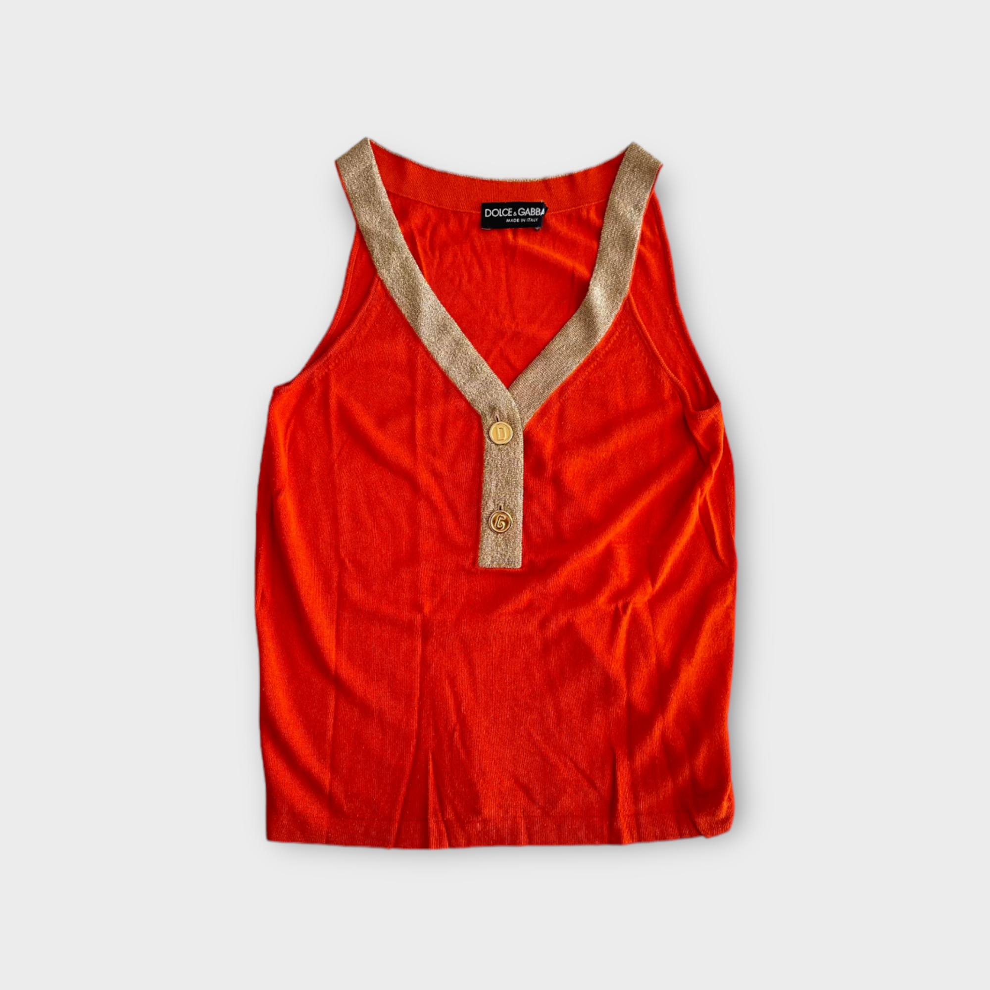 d&g orange tank top